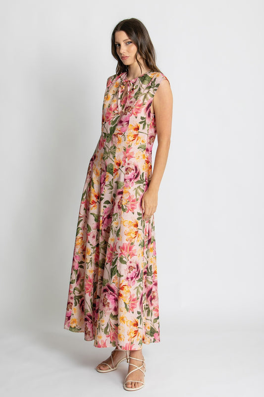 Womens Belle Slvless Maxi Dress Multicolor 615ka019