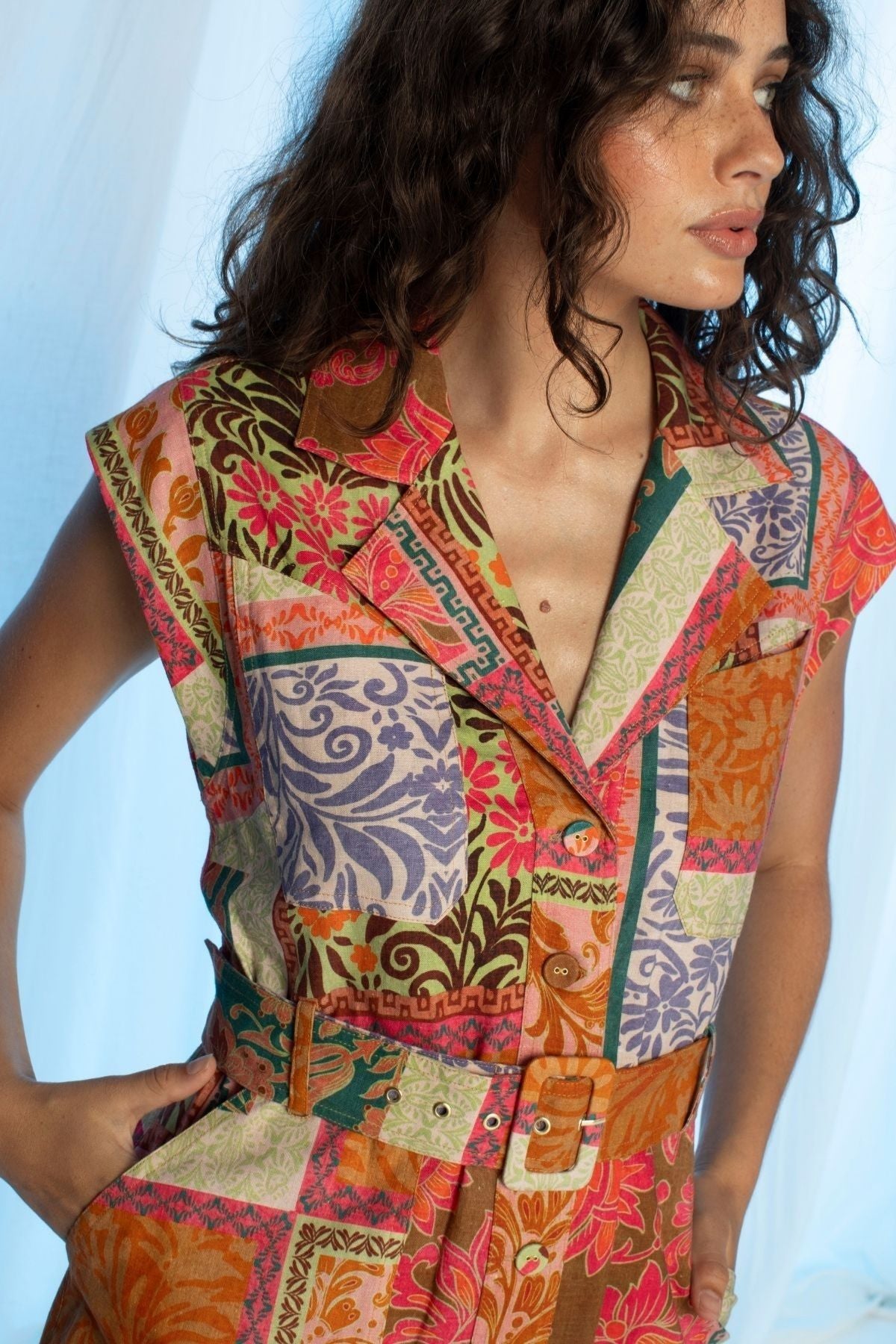 Womens Leonie Dress Multicolor 595ka054