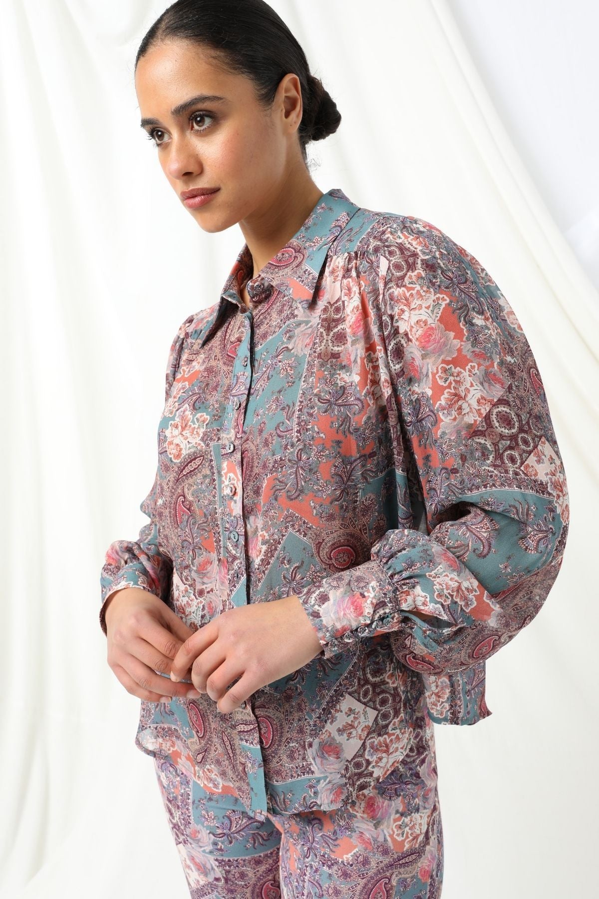 Womens Margot Blouse Multicolor 605ka048