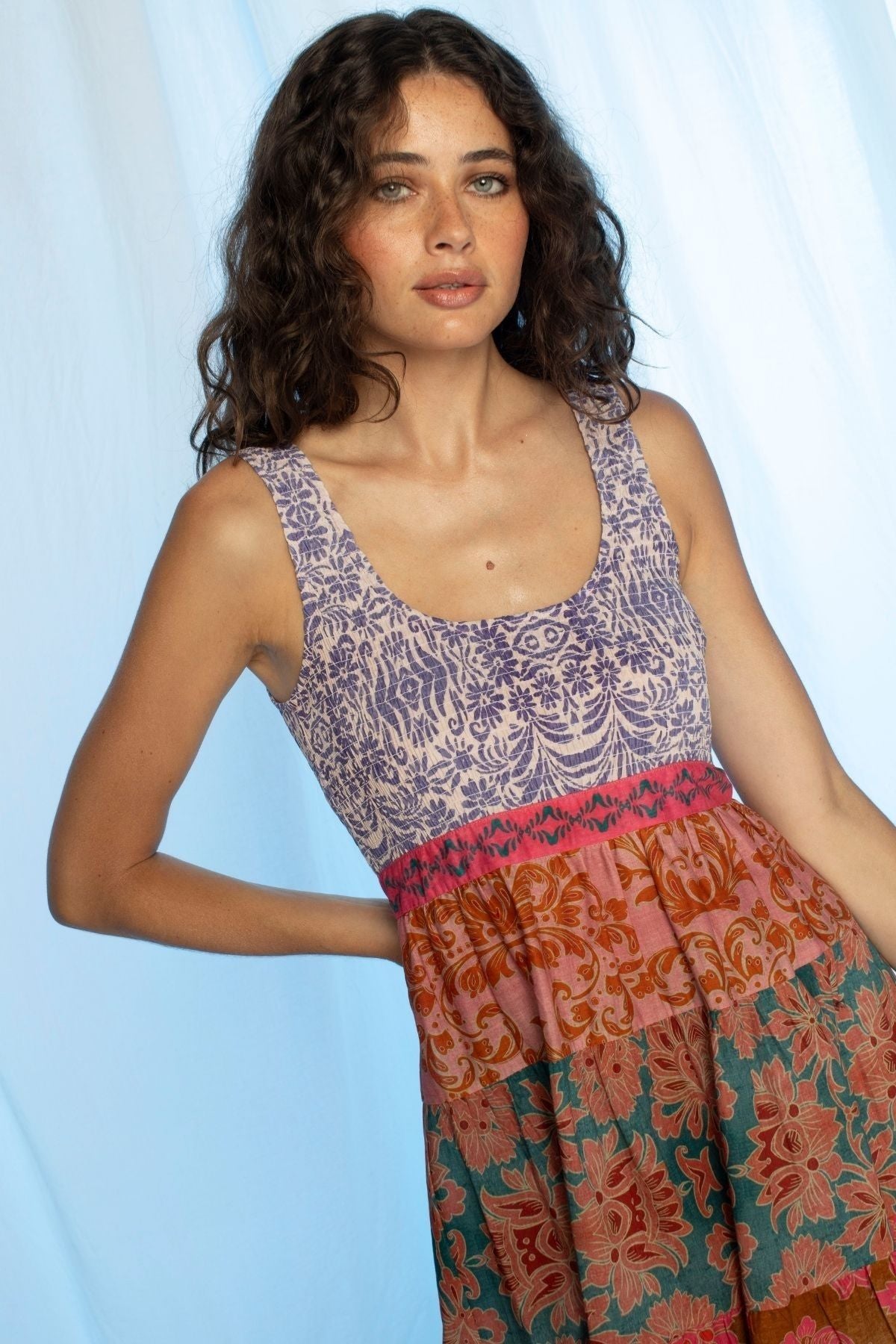 Womens Melinda Maxi Dress Multicolor 595ka071