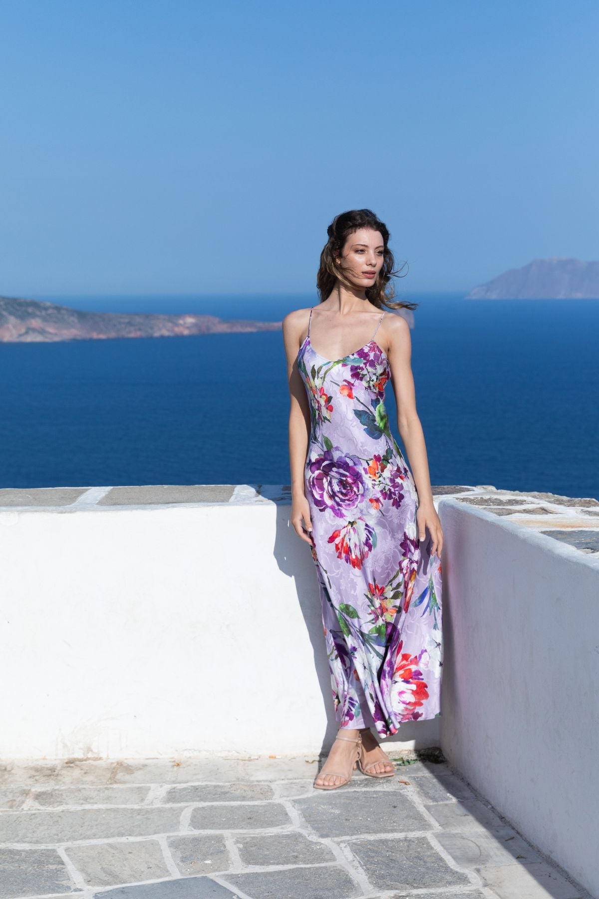 Womens Sandra Slip Maxi Purple 595ka113