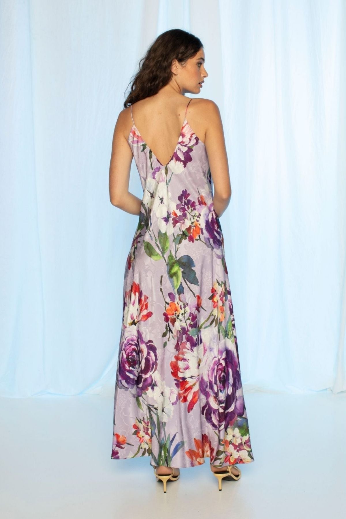 Womens Sandra Slip Maxi Purple 595ka113