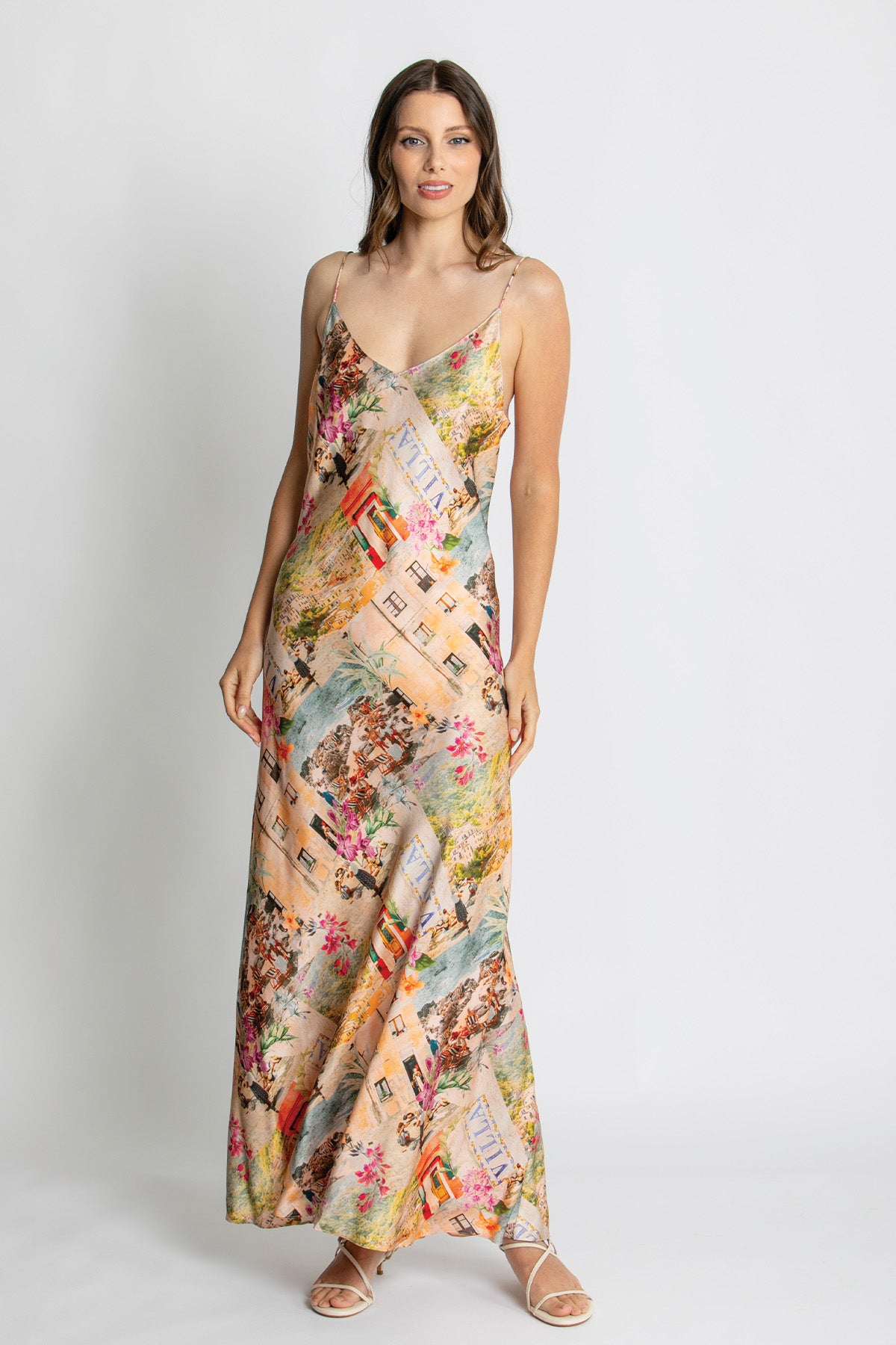 Womens Sophie Slip Dress Multicolor 615ka005