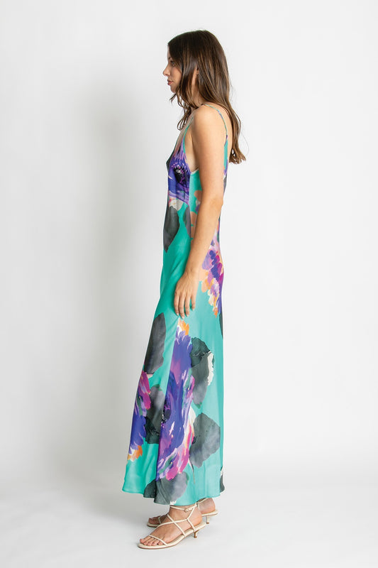 Womens Zoey Slip Dress Blue 615ka105