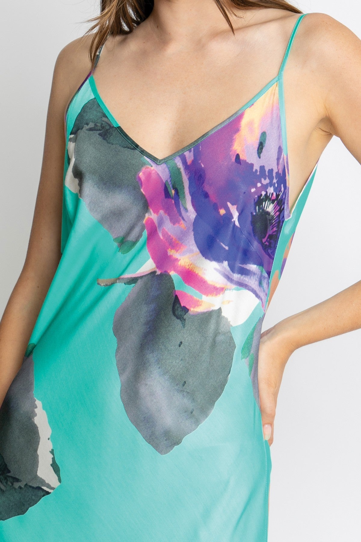 Womens Zoey Slip Dress Blue 615ka105