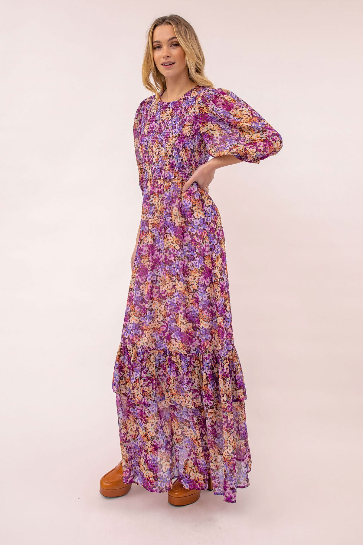 Camile Frill Hem Maxi Dress