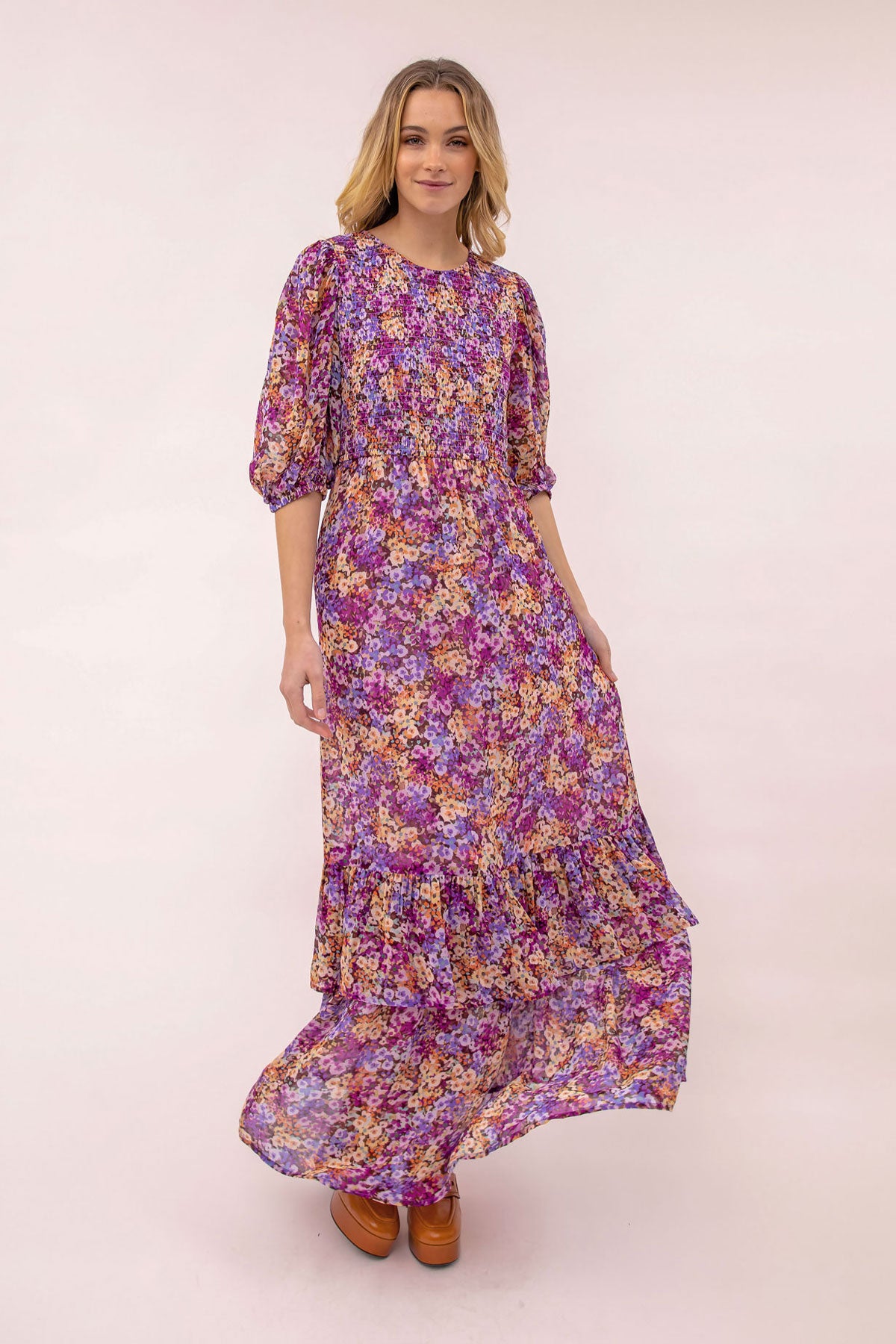 Camile Frill Hem Maxi Dress
