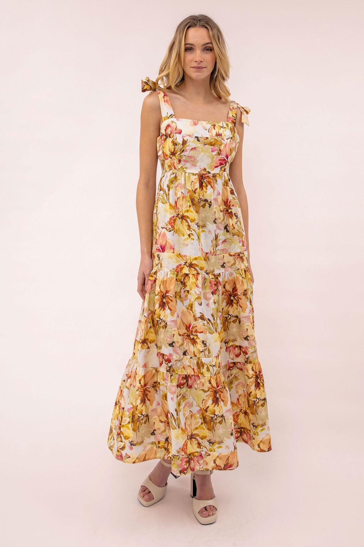 Tamara Tie Shoulder Maxi Dress