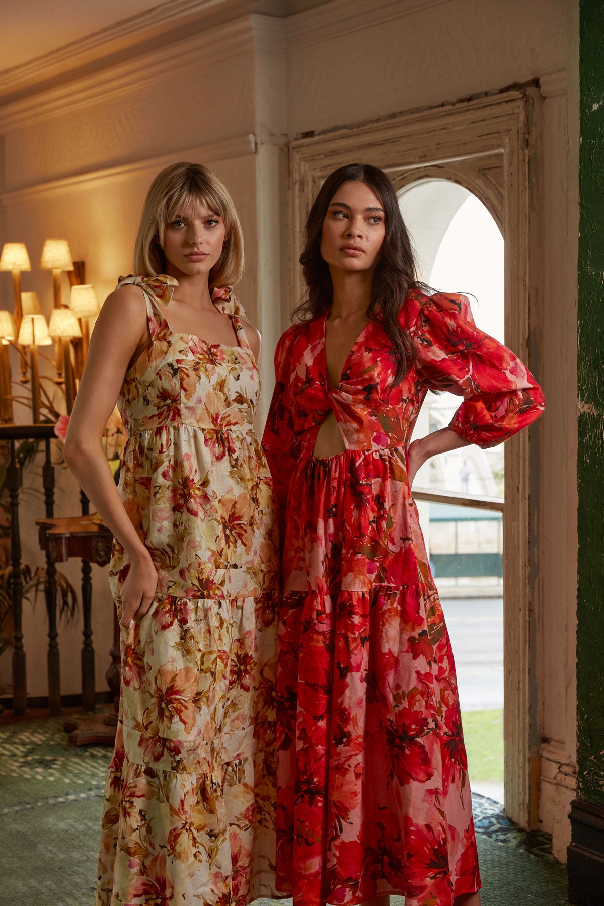 Tamara Tie Shoulder Maxi Dress