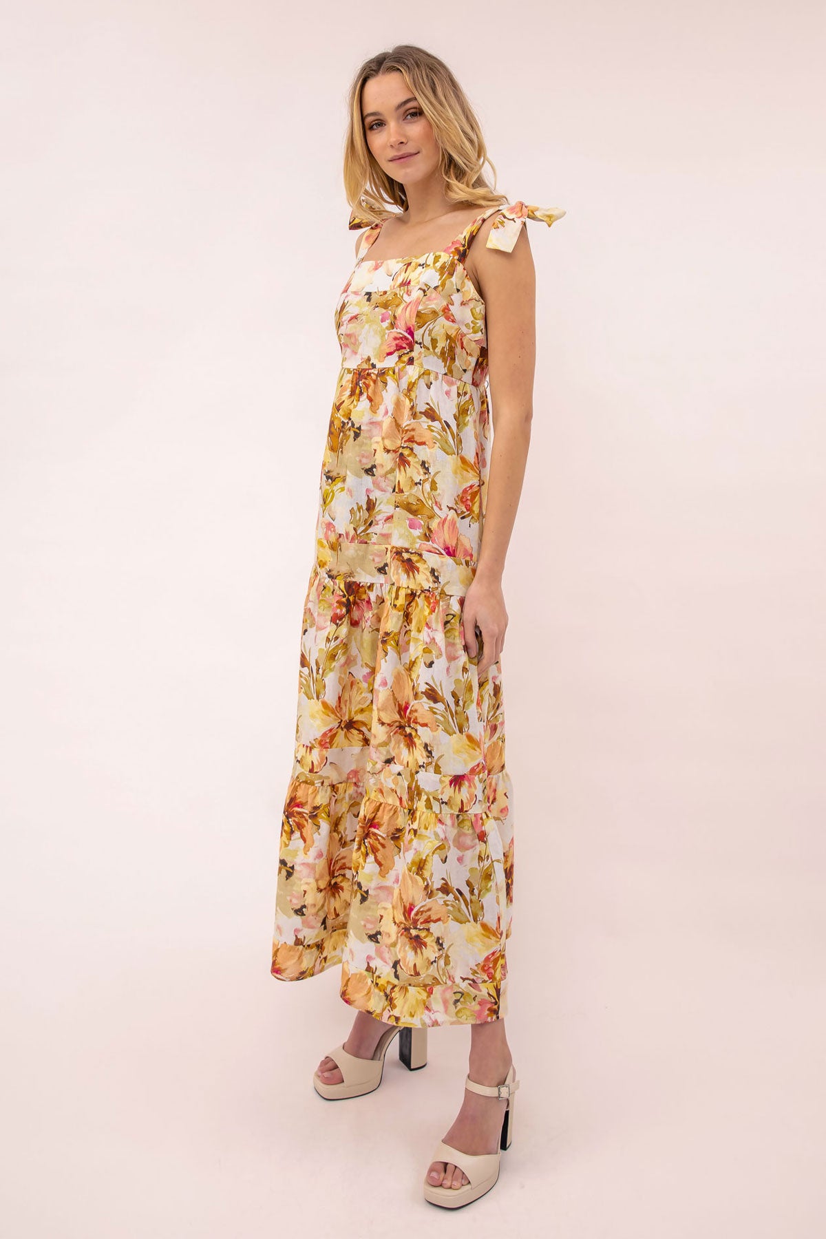 Tamara Tie Shoulder Maxi Dress