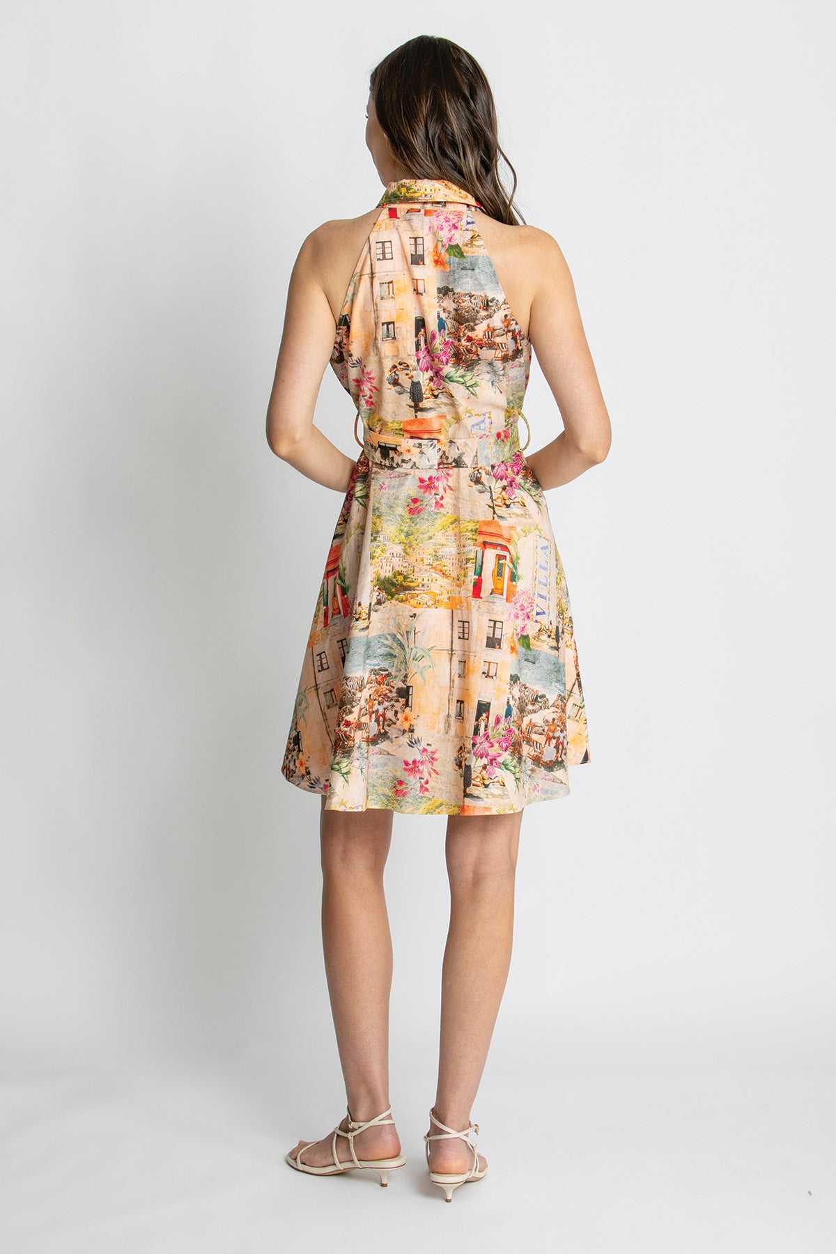 Womens Amelia Slvless Mini Shirt Dress Multicolor 615ka020