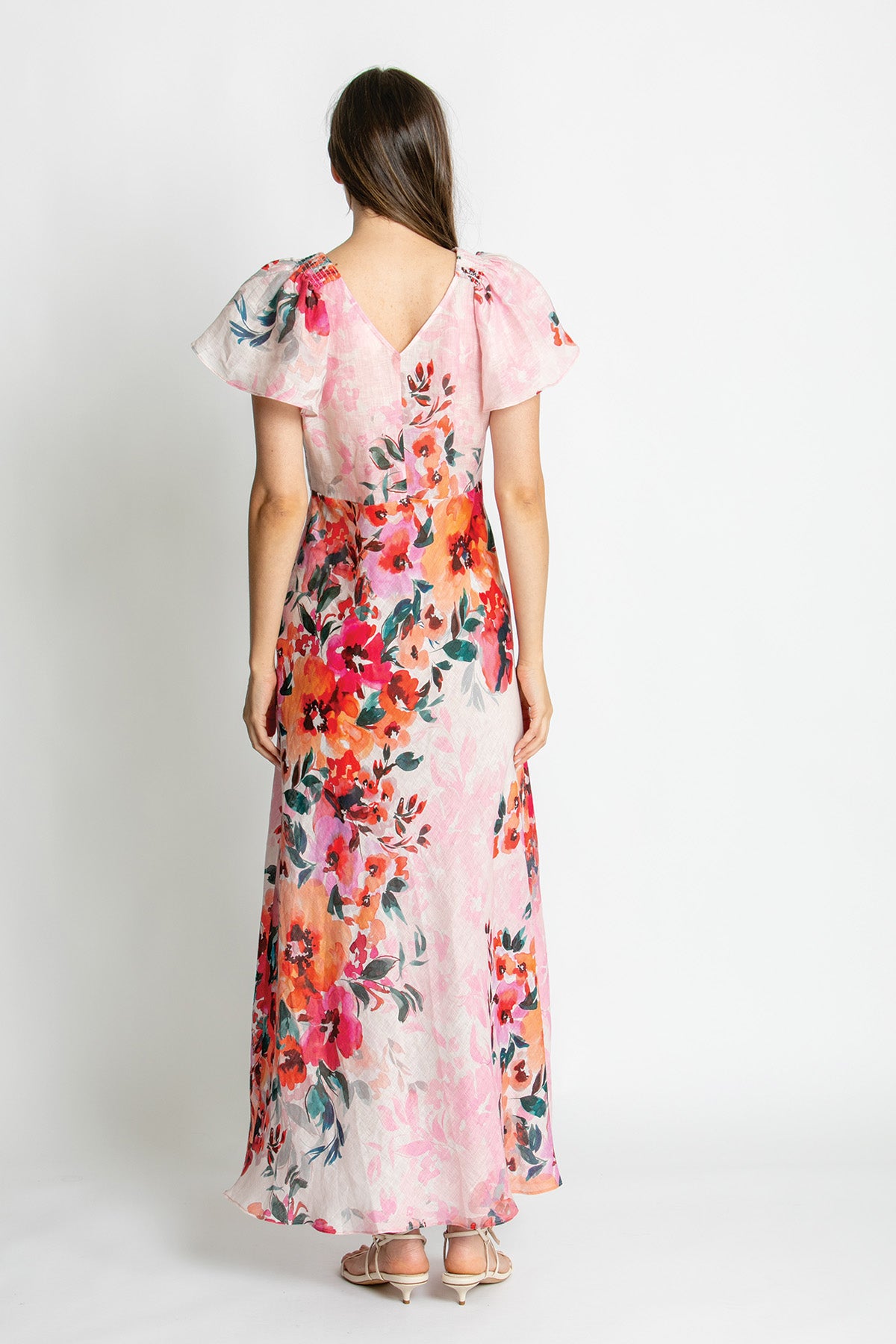 Womens Anna Maxi Dress Pink 615ka007