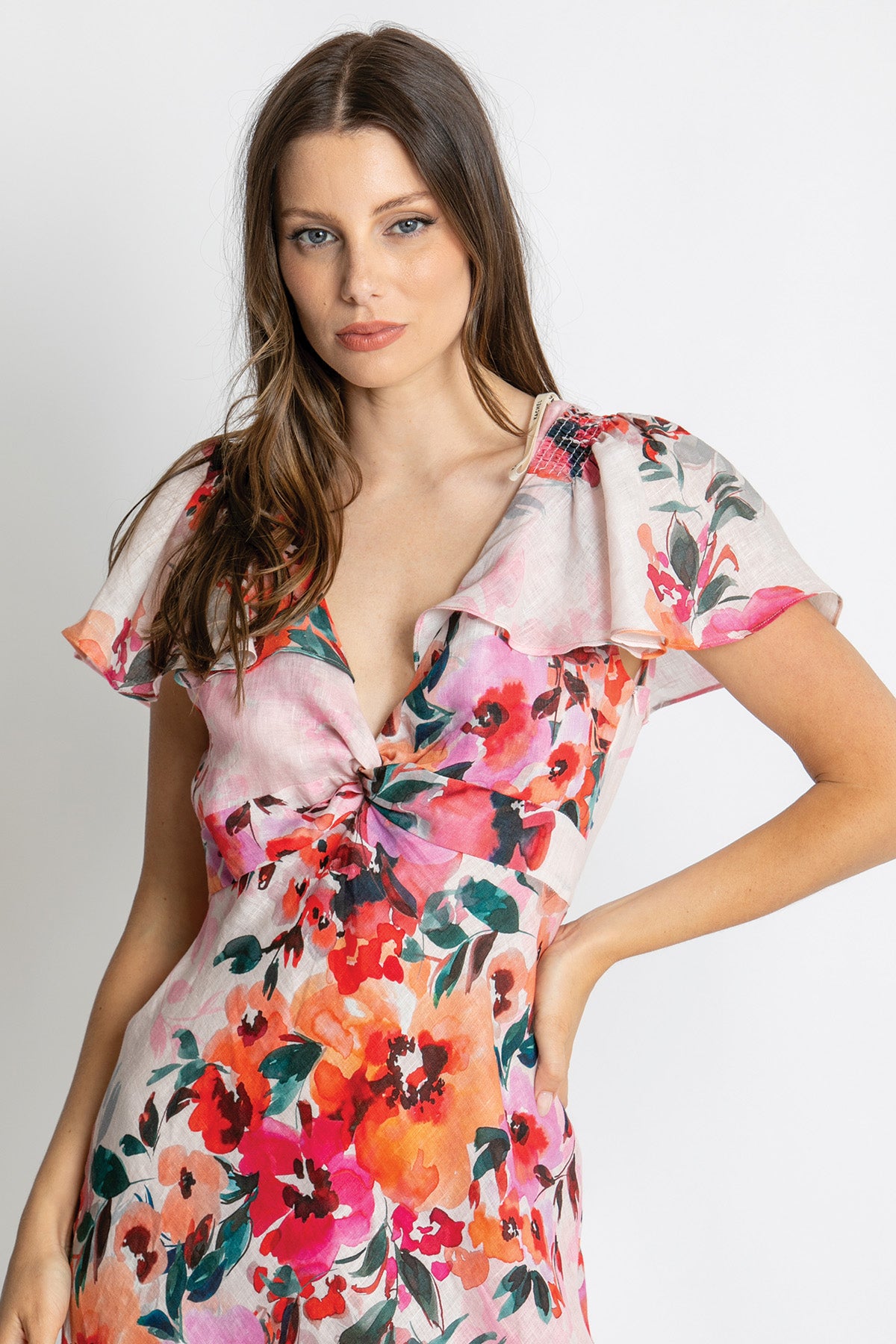 Womens Anna Maxi Dress Pink 615ka007