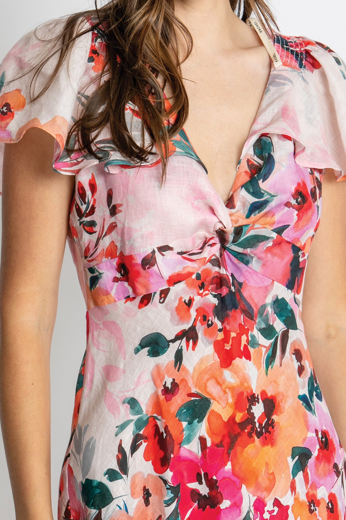 Womens Anna Maxi Dress Pink 615ka007