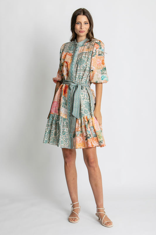Womens Aria Mini Dress Multicolor 615ka056