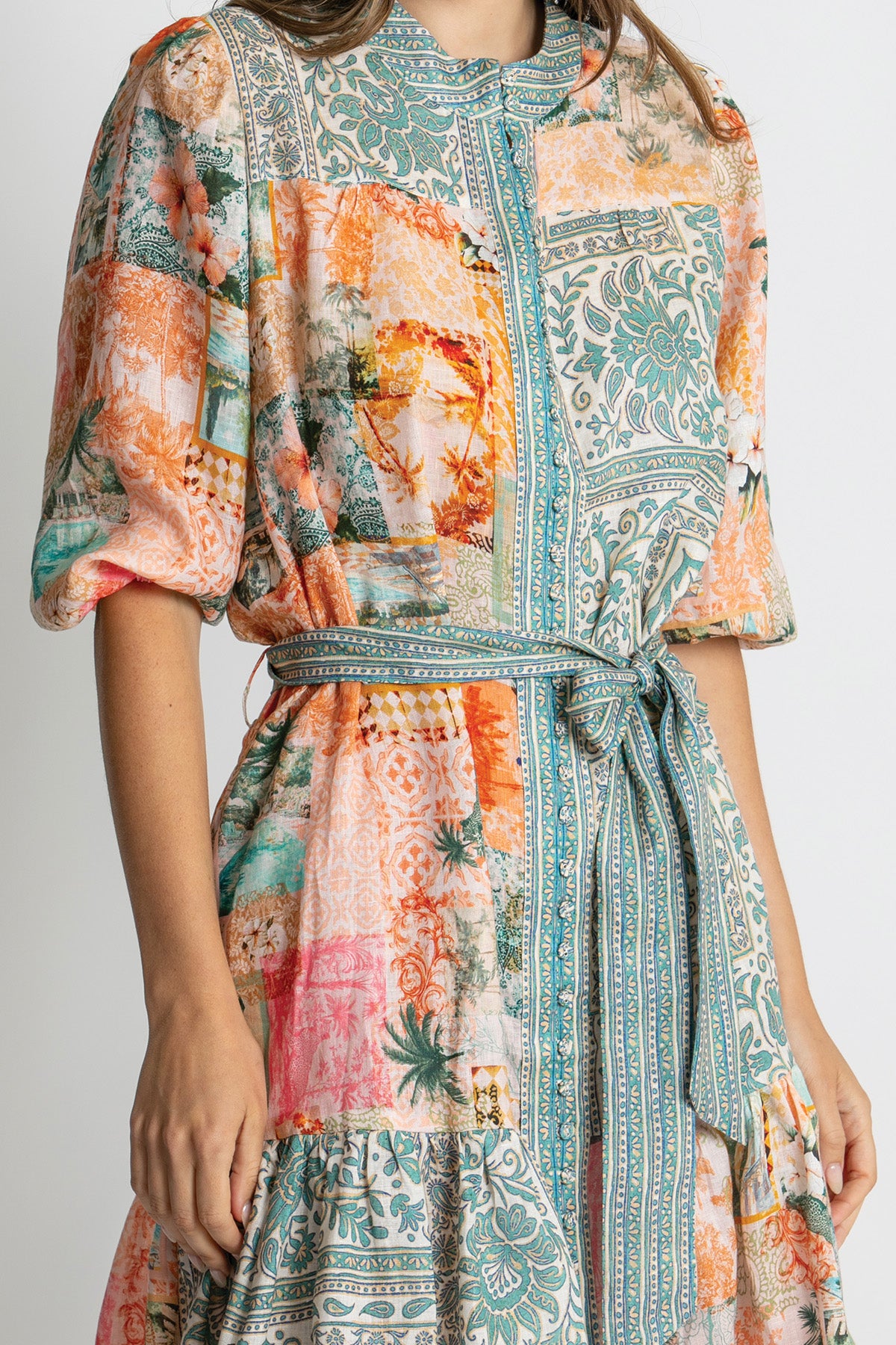 Womens Aria Mini Dress Multicolor 615ka056