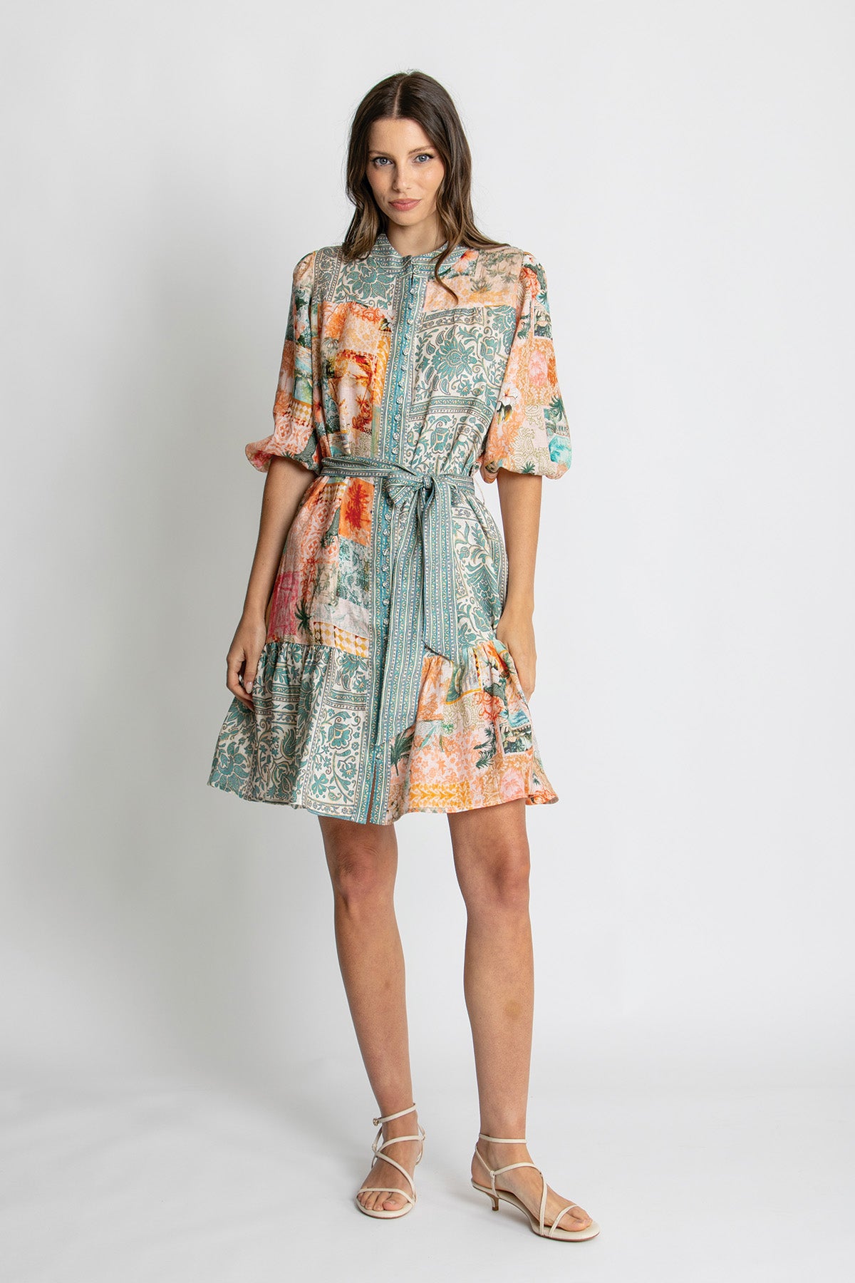 Womens Aria Mini Dress Multicolor 615ka056