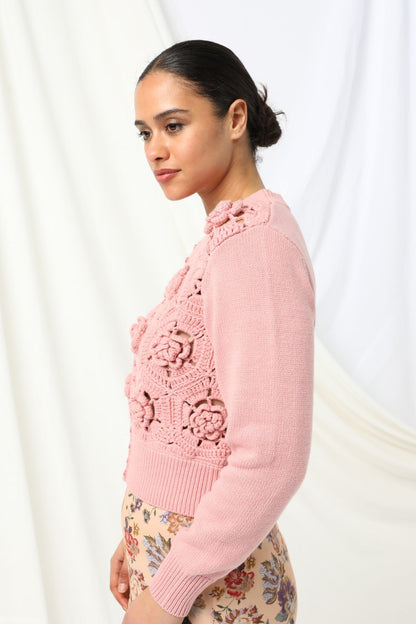 Womens Audrey Knitted Cardigan Pink 605ka003