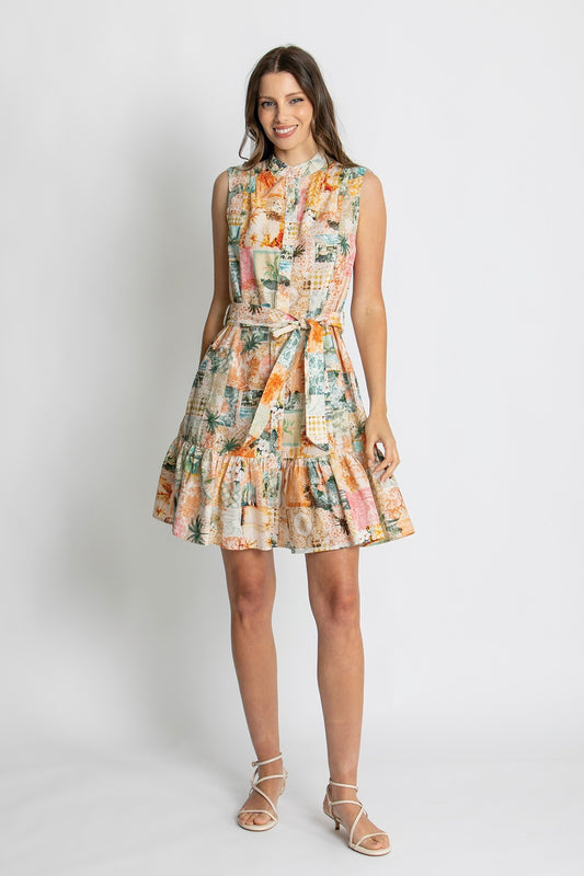 Womens Aurora Mini Dress Multicolor 615ka018
