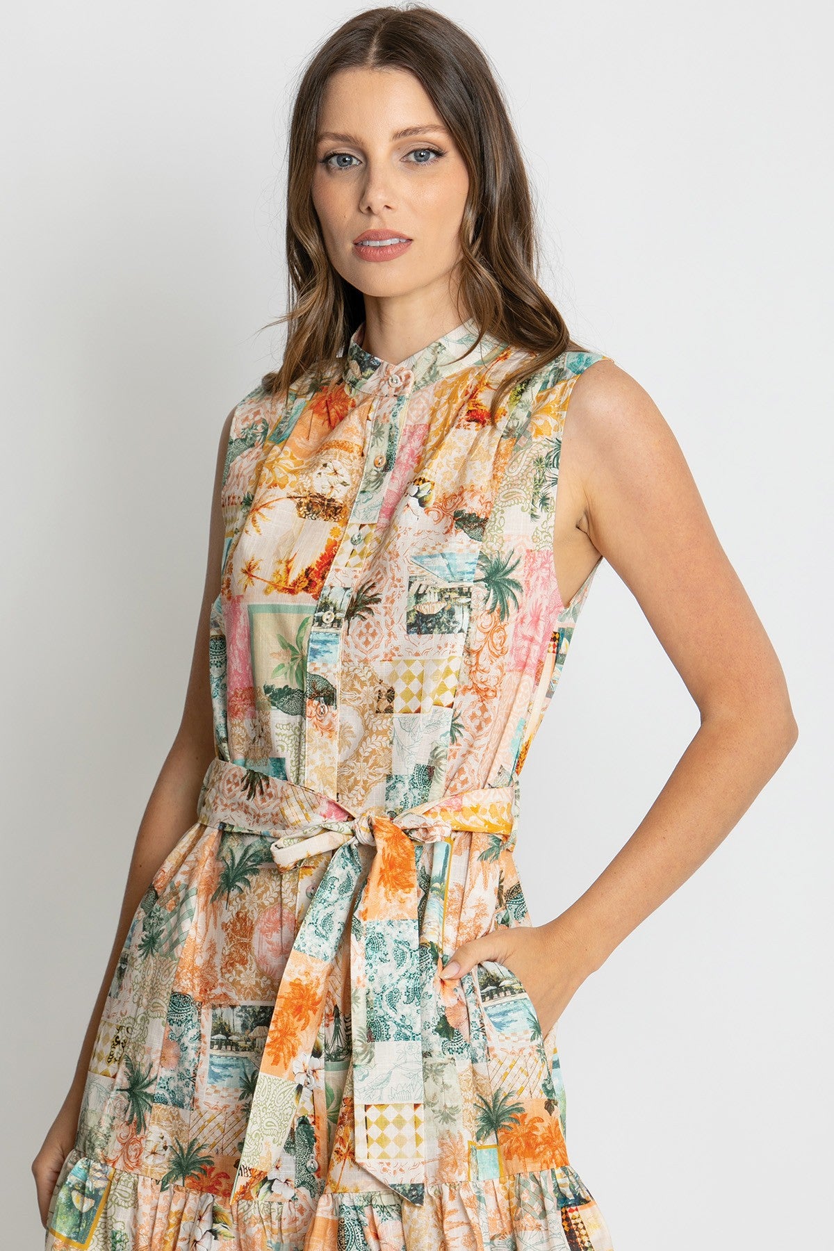 Womens Aurora Mini Dress Multicolor 615ka018