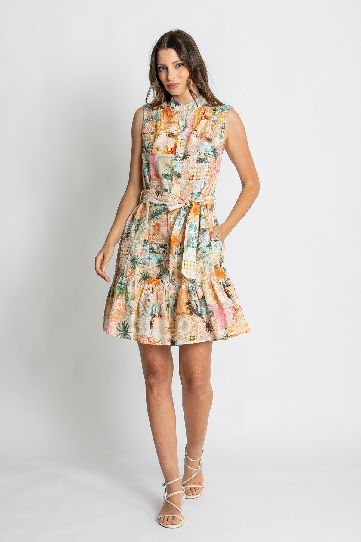 Womens Aurora Mini Dress Multicolor 615ka018