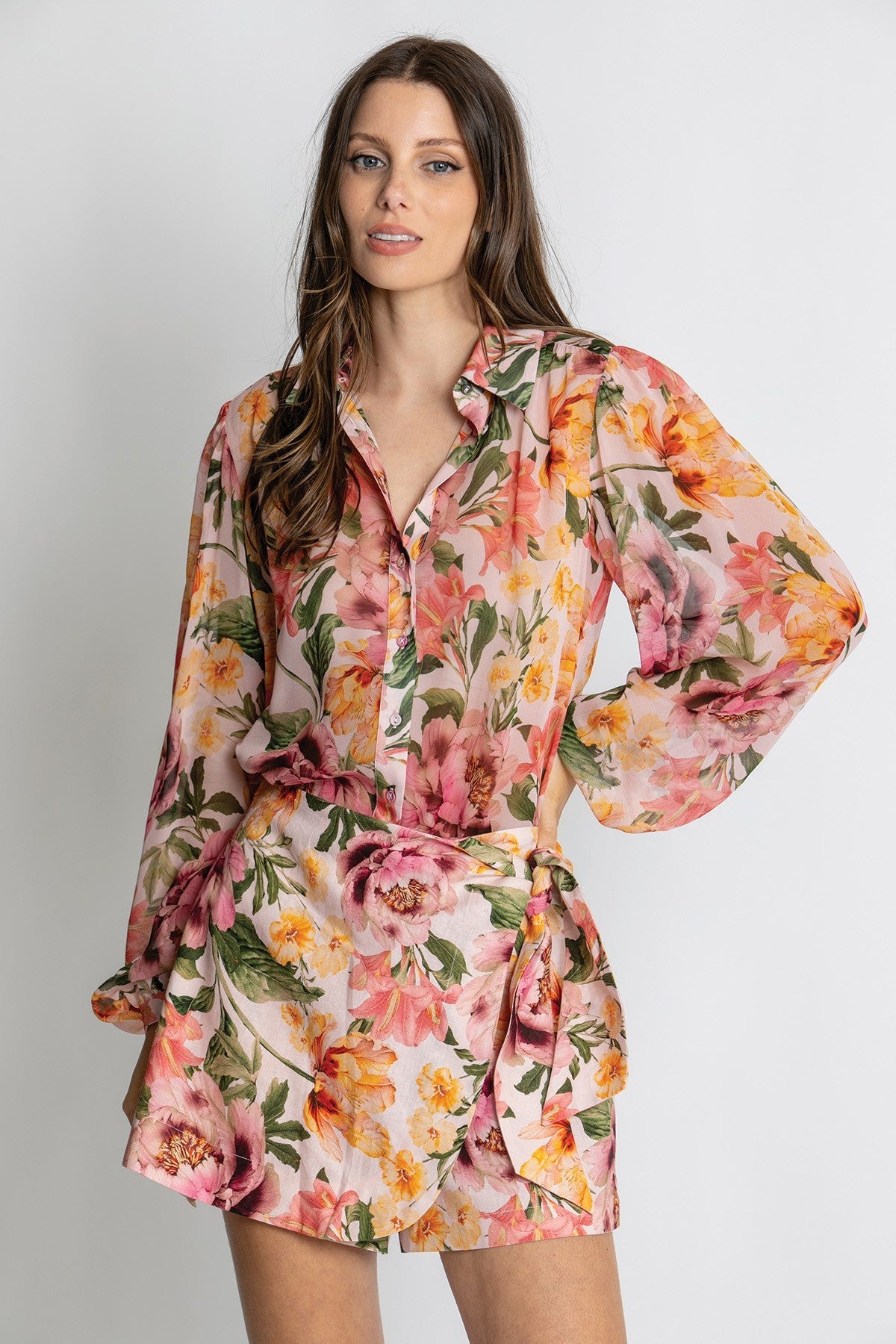 Womens Ava Shirt Pink 615ka111