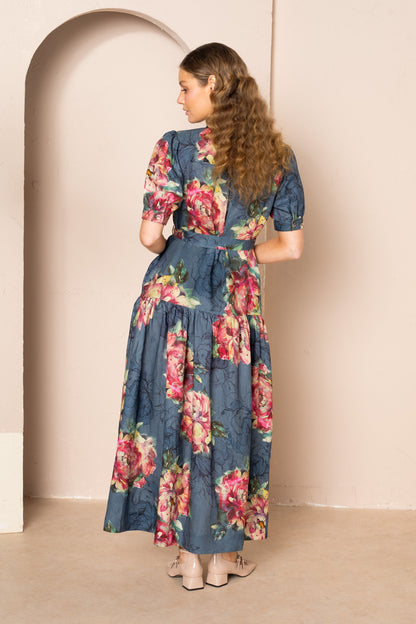 Women's Belle Puff Sleeve Maxi Dress
