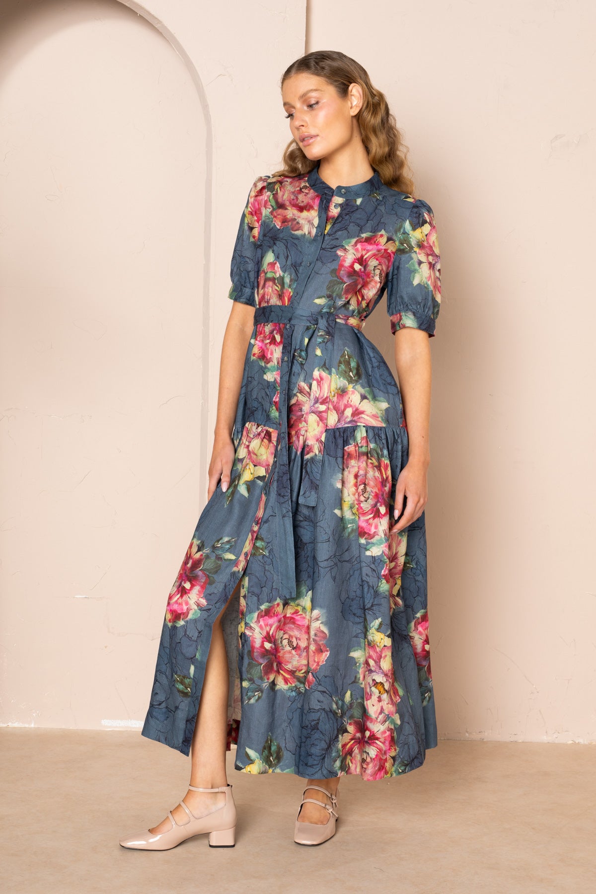 Women's Belle Puff Sleeve Maxi Dress