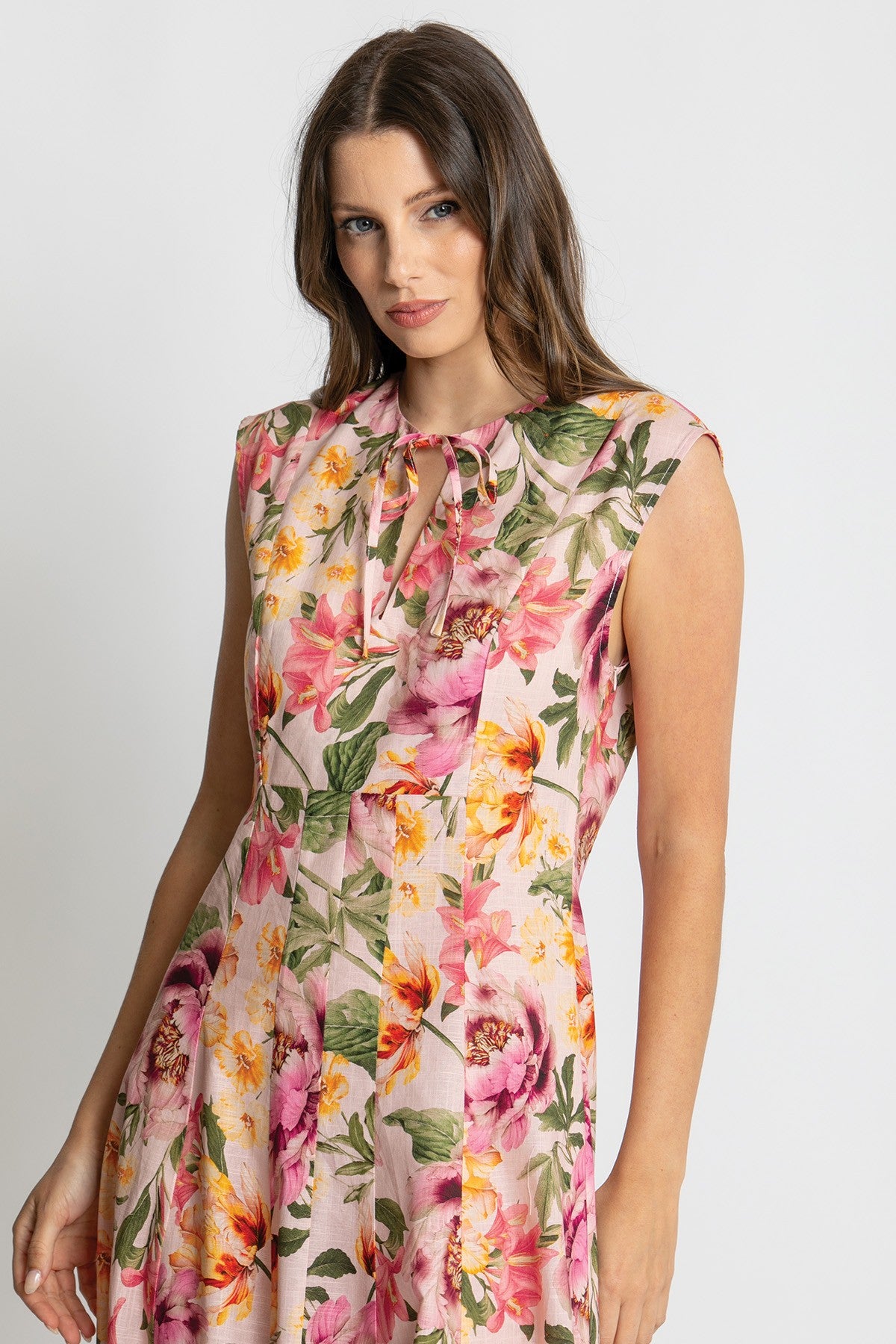 Womens Belle Slvless Maxi Dress Multicolor 615ka019
