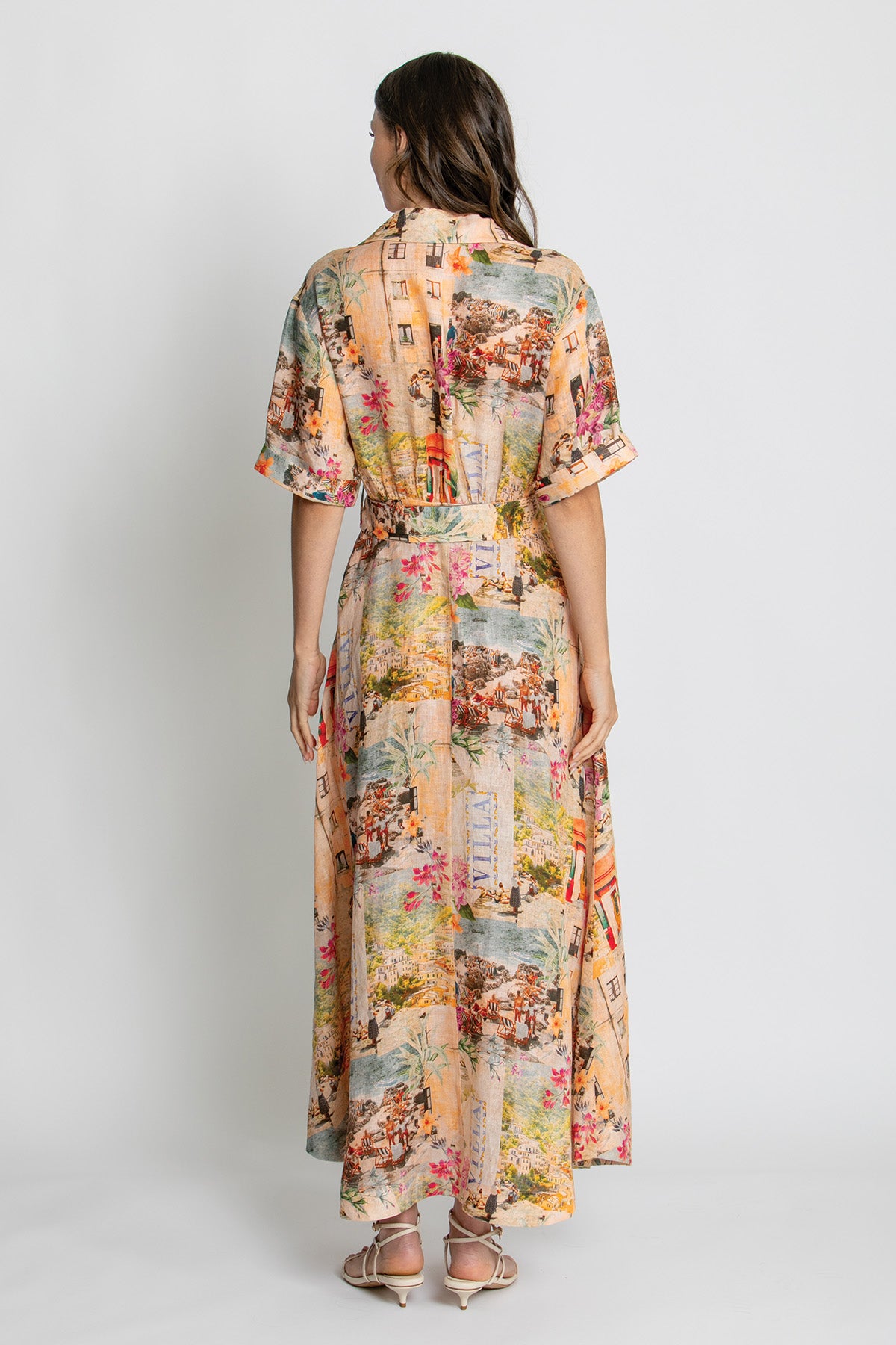 Womens Charlie Sslv Maxi Dress Multicolor 615ka001