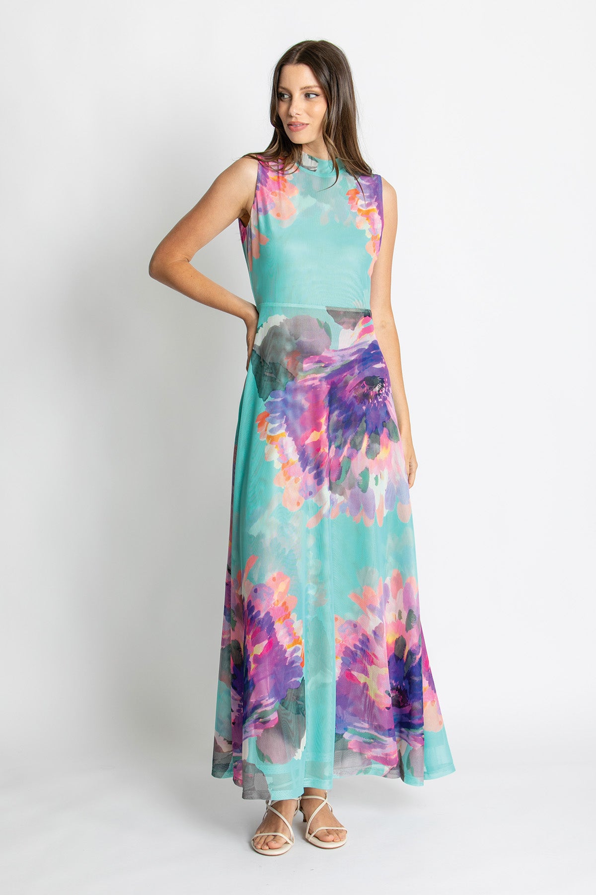 Womens Delilah Maxi Dress Blue 615ka106