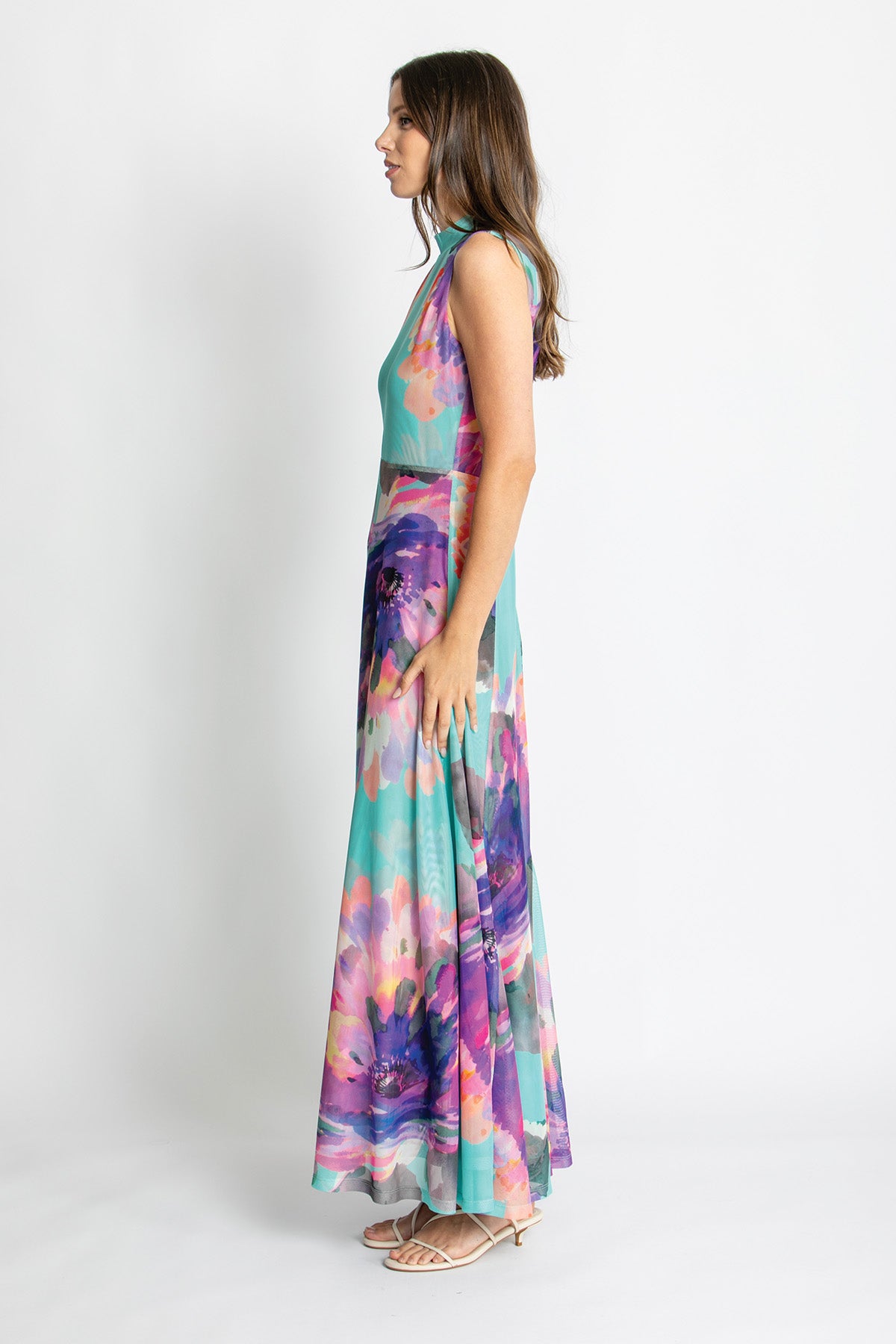 Womens Delilah Maxi Dress Blue 615ka106