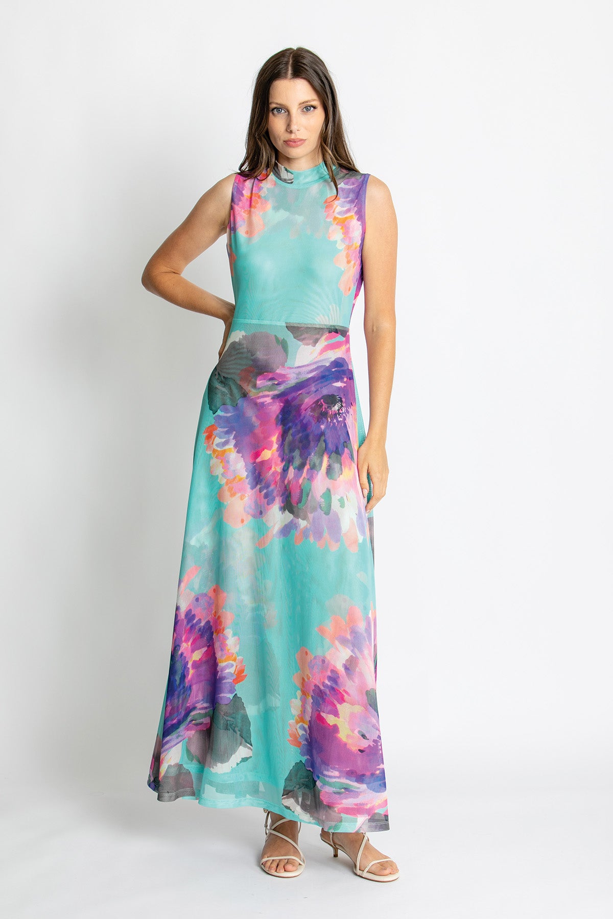 Womens Delilah Maxi Dress Blue 615ka106