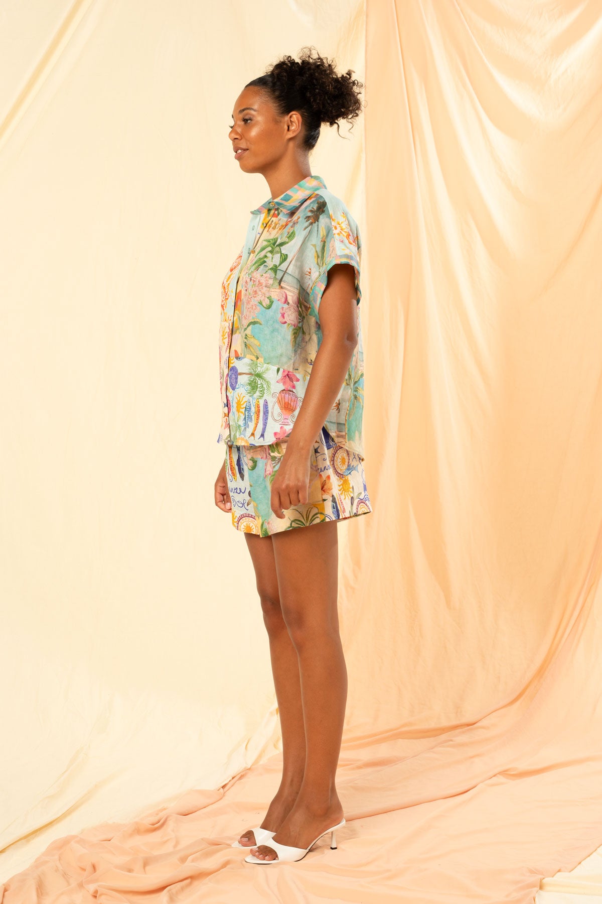 Women's Drawstring Shorts in Multicolour