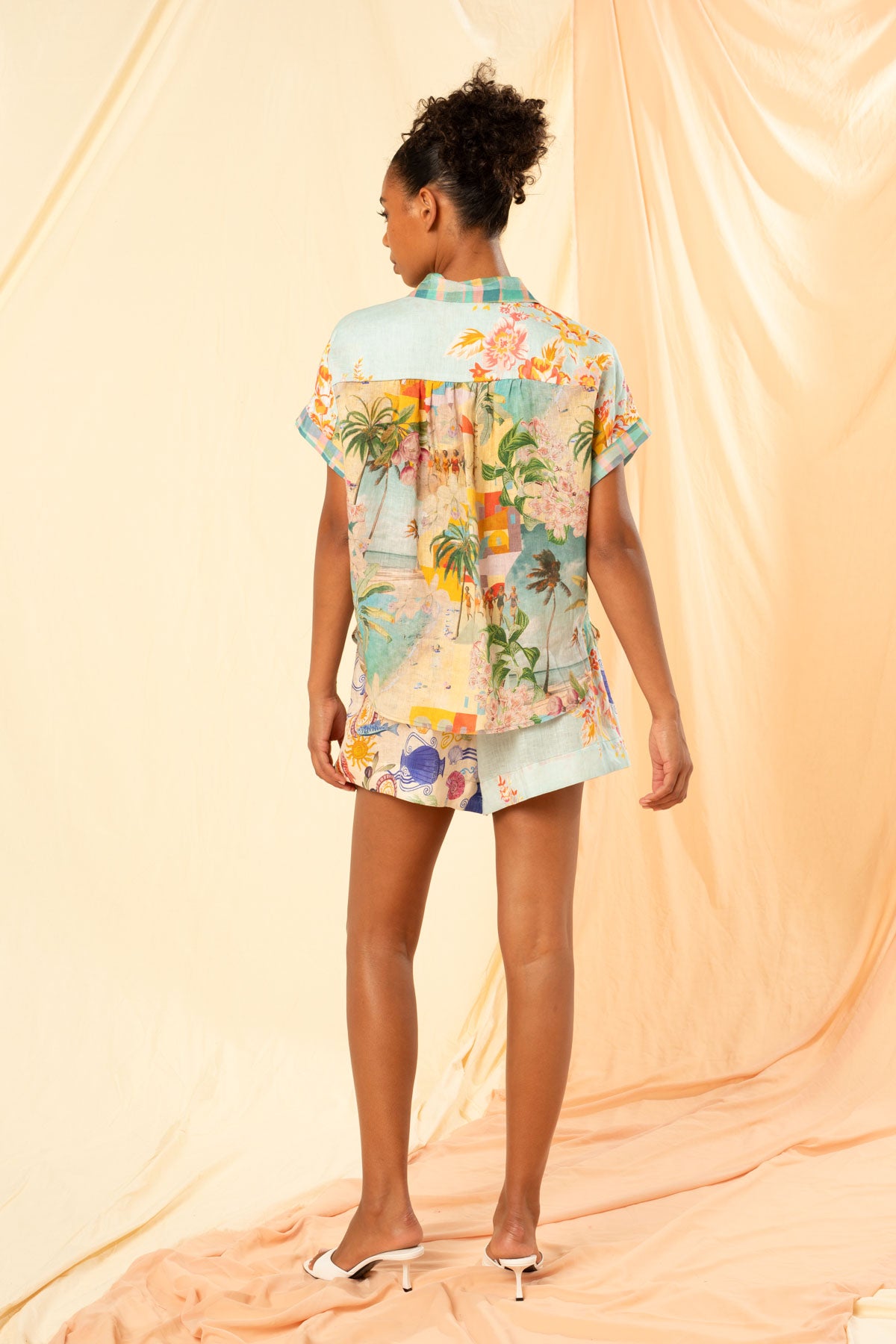 Women's Drawstring Shorts in Multicolour