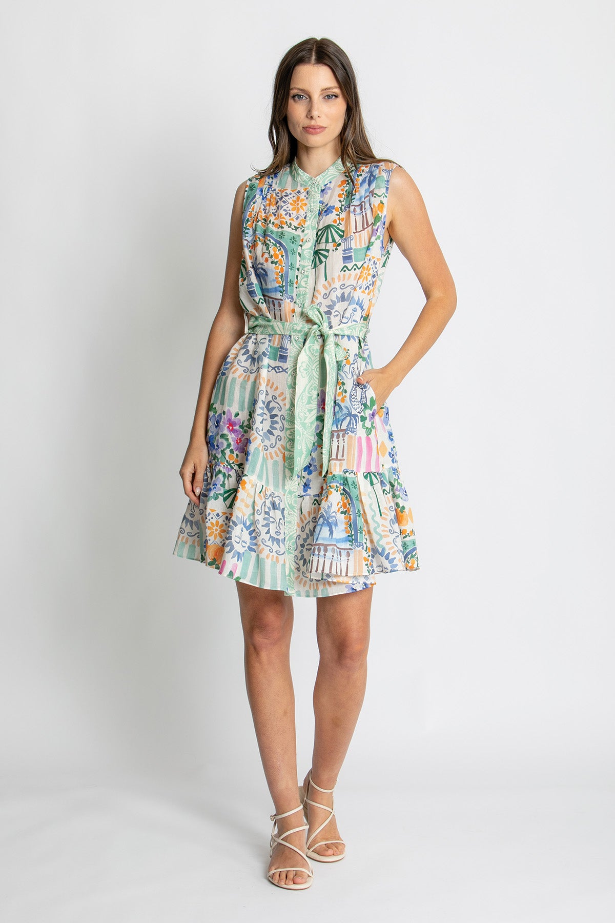 Womens Emilia Mini Dress Multicolor 615ka060
