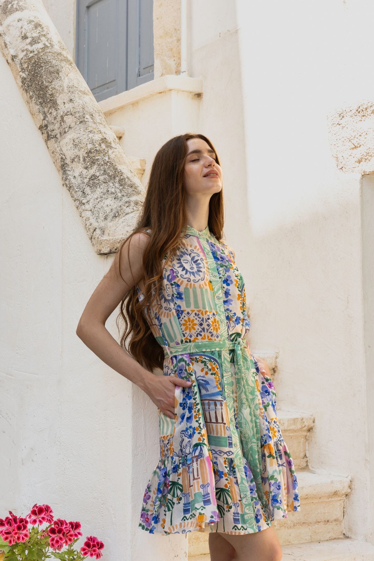 Womens Emilia Mini Dress Multicolor 615ka060