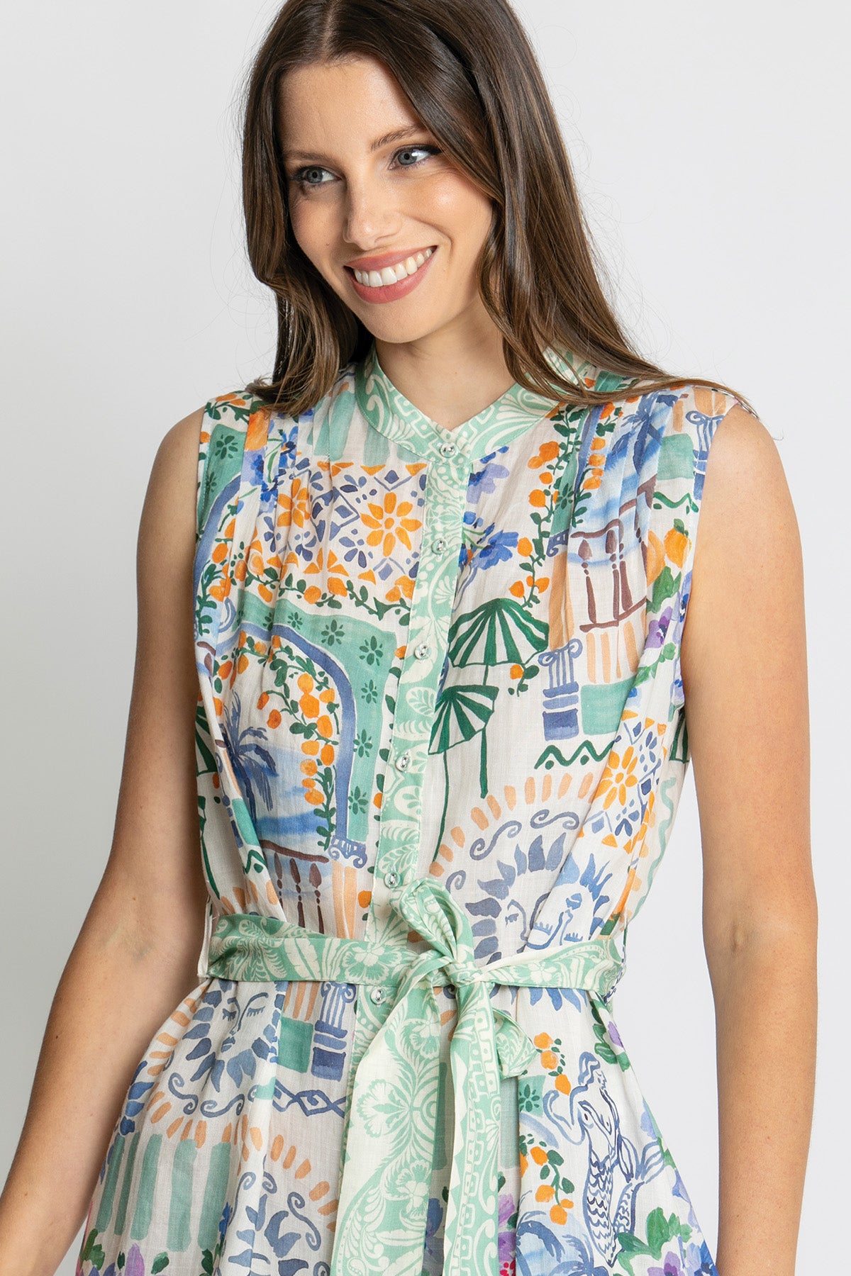 Womens Emilia Mini Dress Multicolor 615ka060