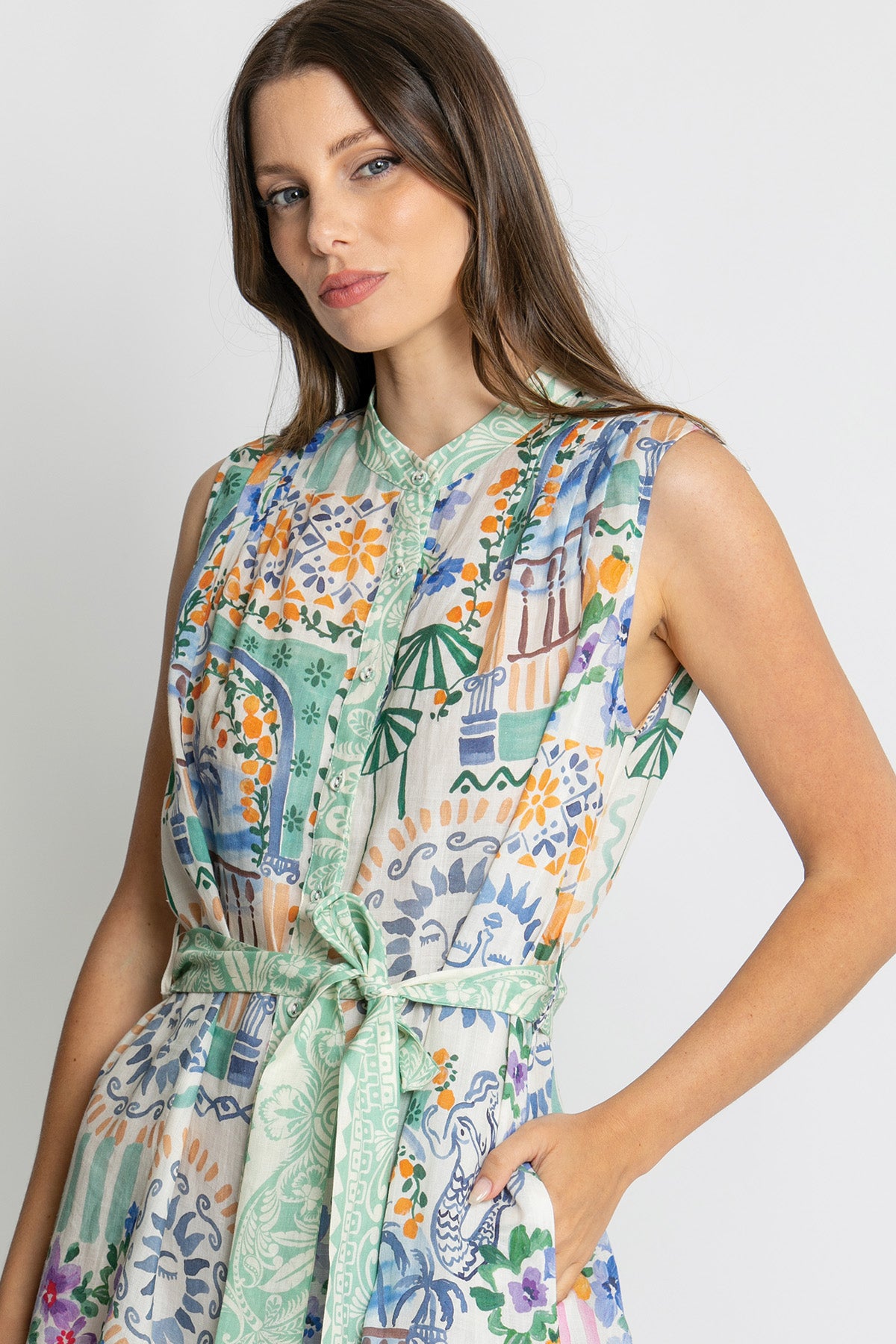 Womens Emilia Mini Dress Multicolor 615ka060