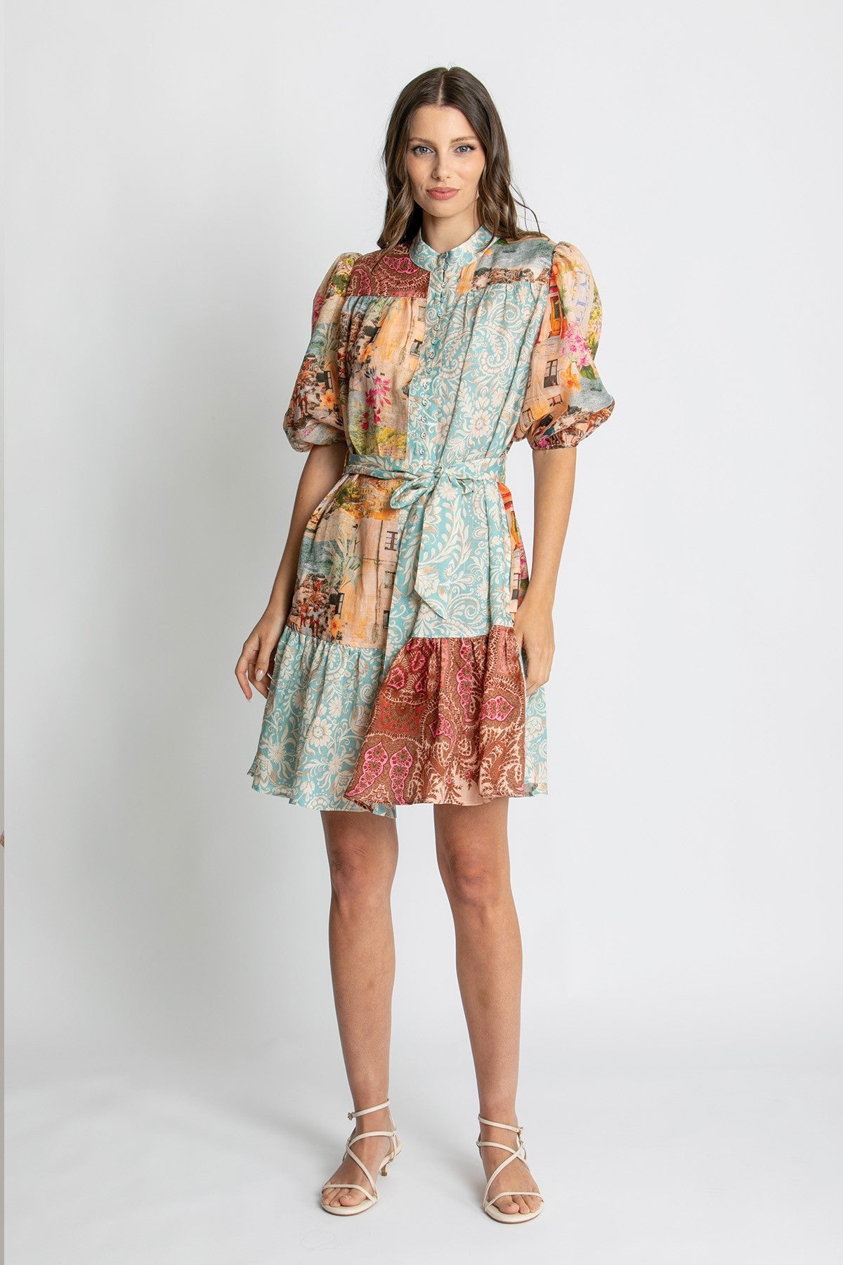 Womens Emma Sslv Mini Dress Multicolor 615ka002