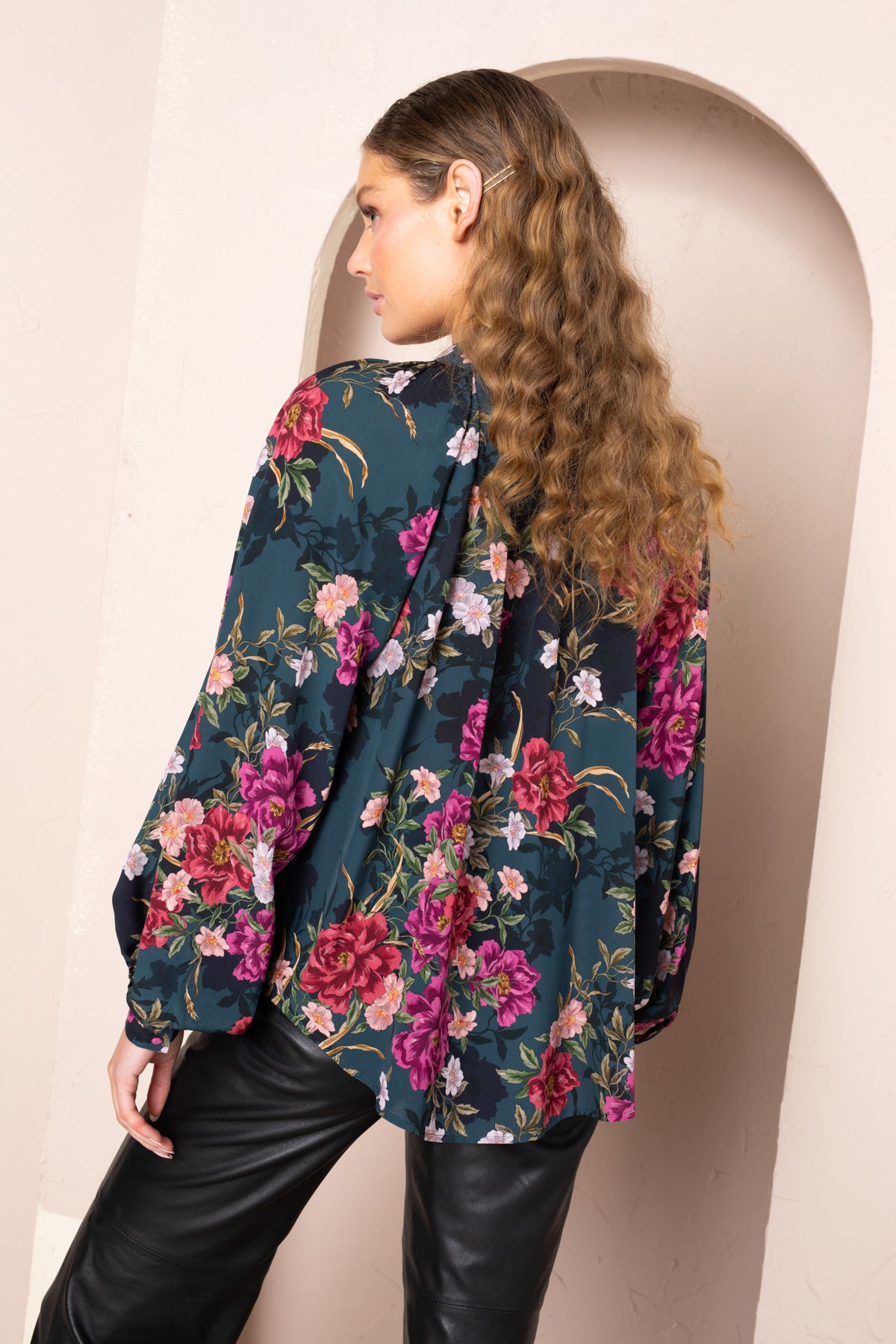 Women's Emma Tie Neck Blouse
