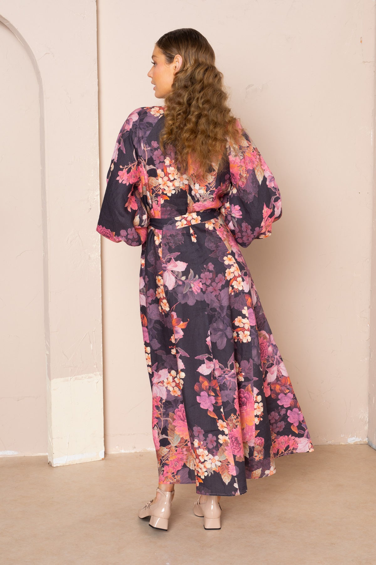 Evelyn Raglan Sleeve Maxi Dress