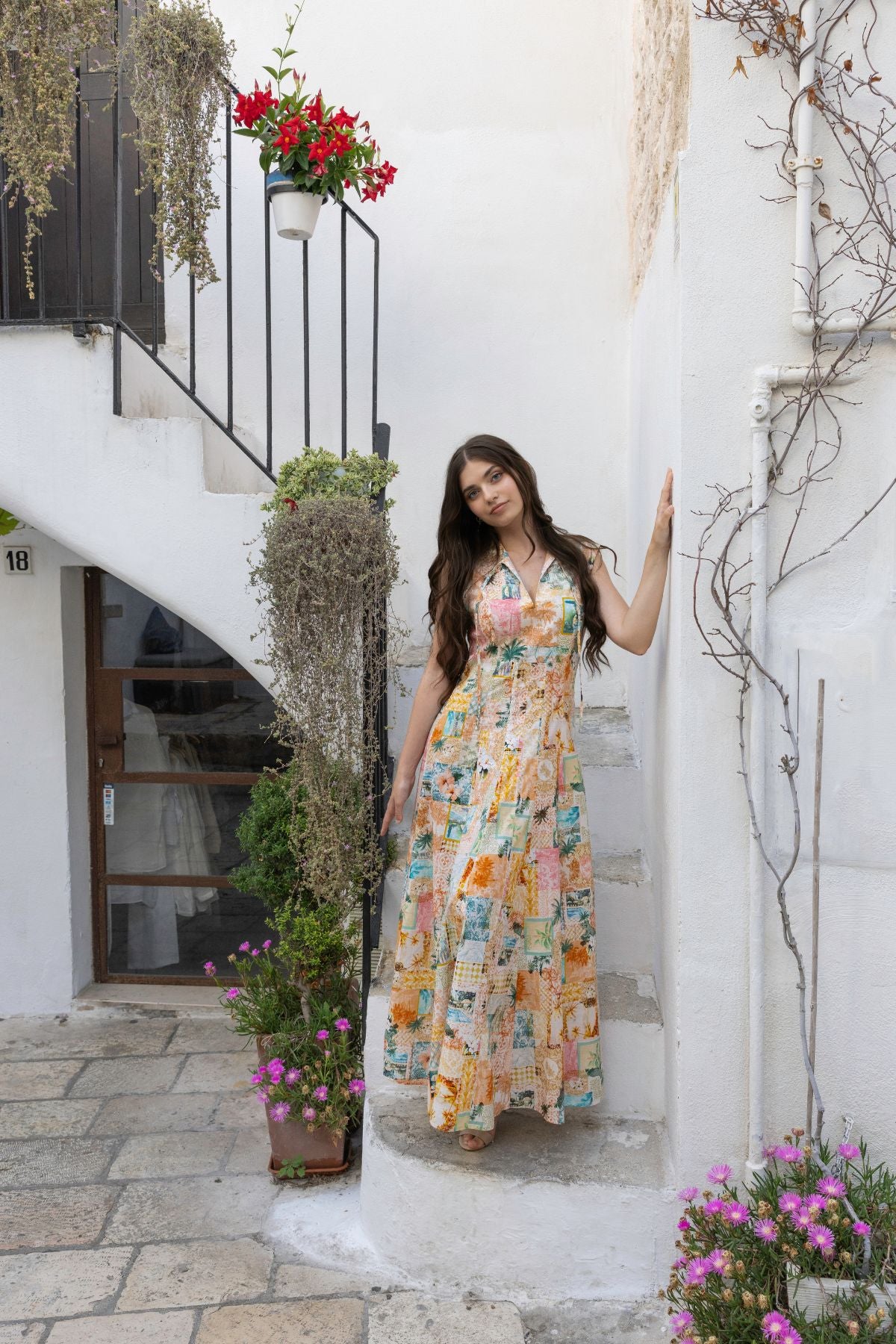 Womens Gia Maxi Dress Multicolor 615ka022