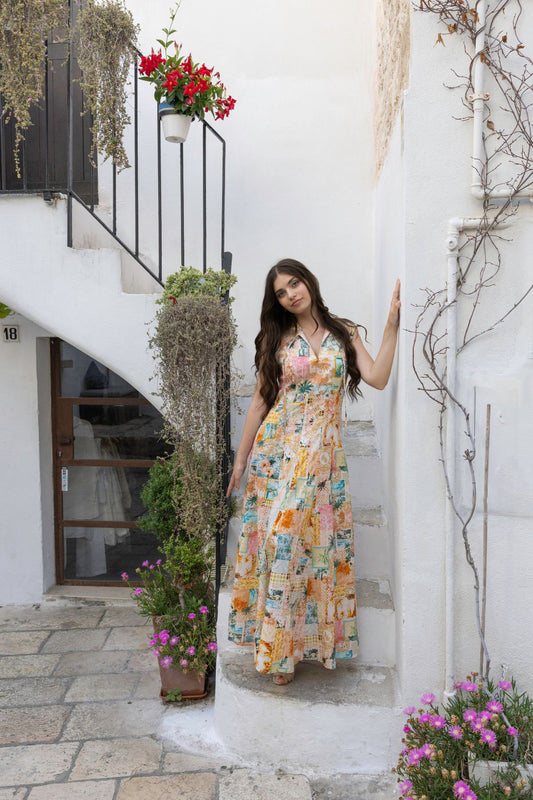 Womens Gia Maxi Dress Multicolor 615ka022