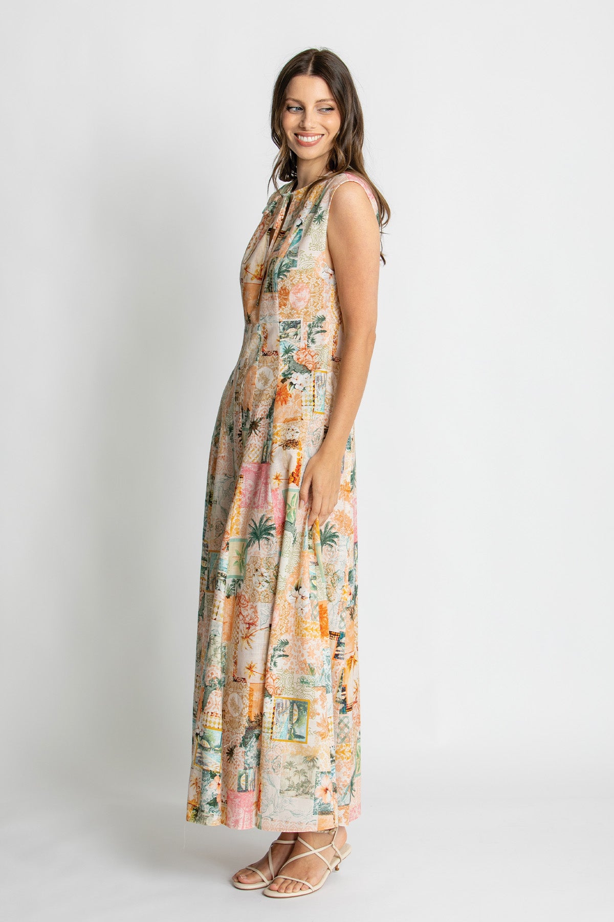 Womens Gia Maxi Dress Multicolor 615ka022