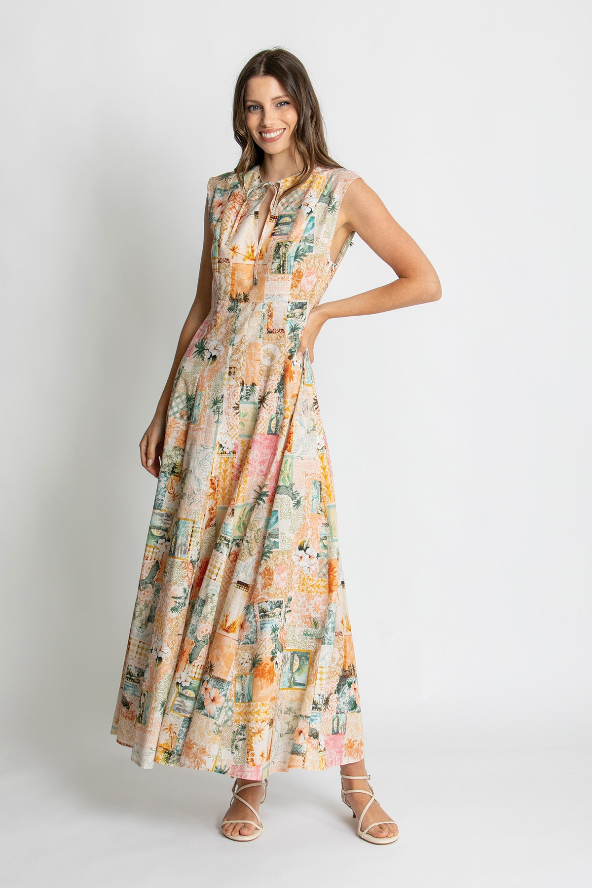 Womens Gia Maxi Dress Multicolor 615ka022
