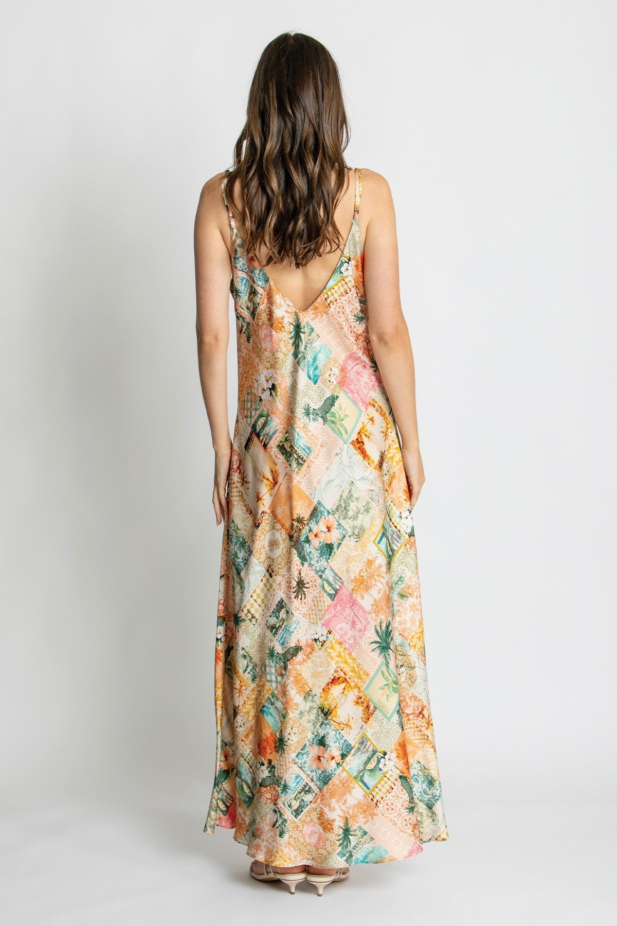 Womens Hazel Slip Dress Multicolor 615ka050