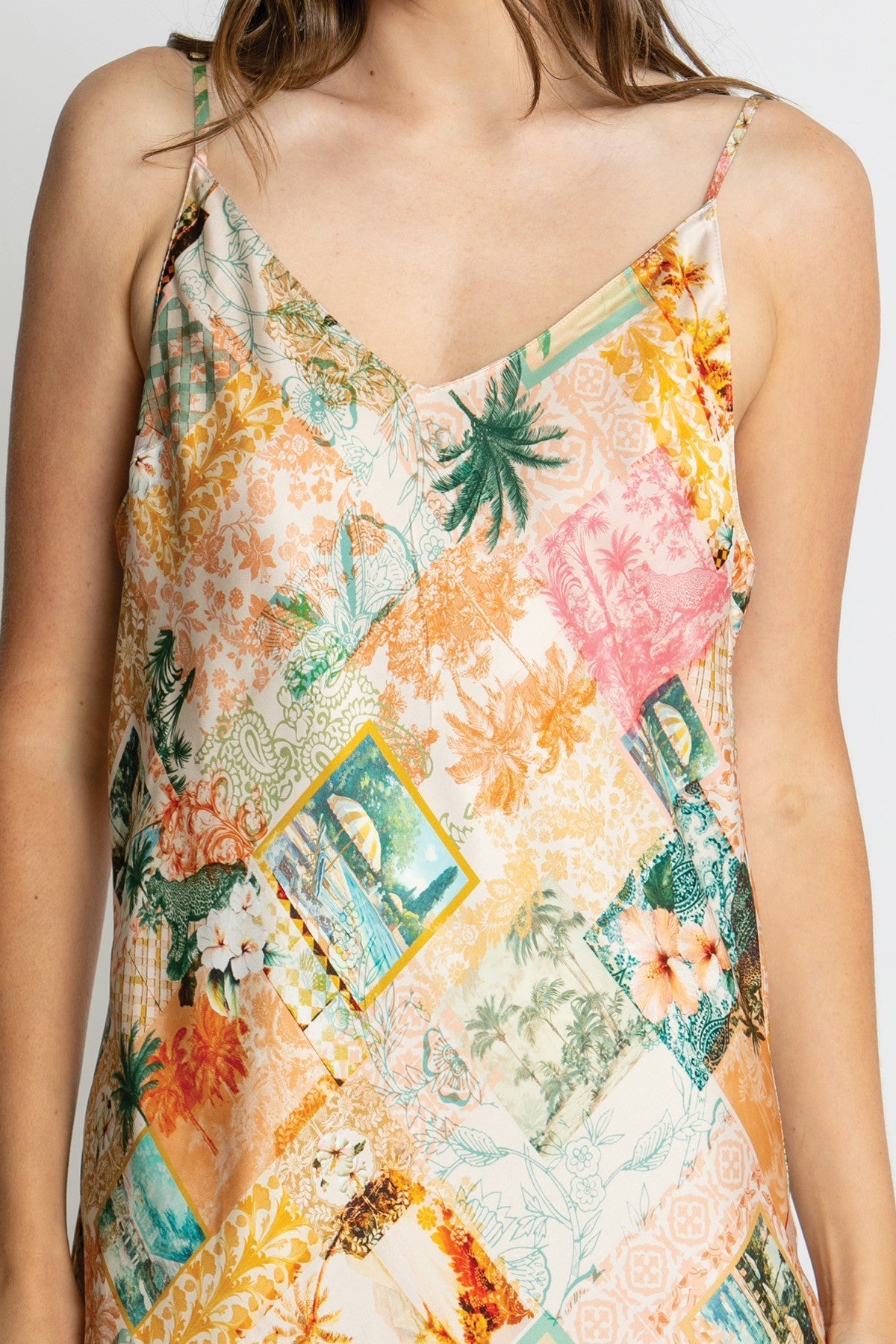 Womens Hazel Slip Dress Multicolor 615ka050
