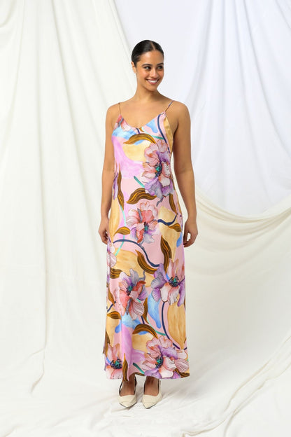 Womens Indi Slip Dress Multicolor 605ka018