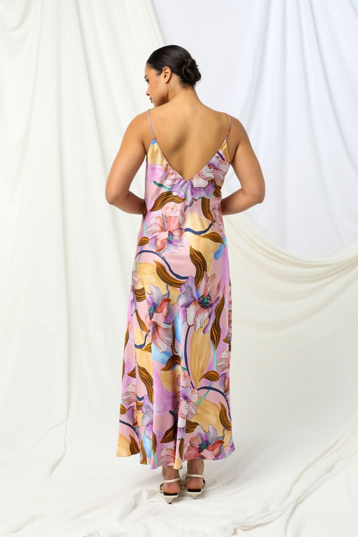 Womens Indi Slip Dress Multicolor 605ka018